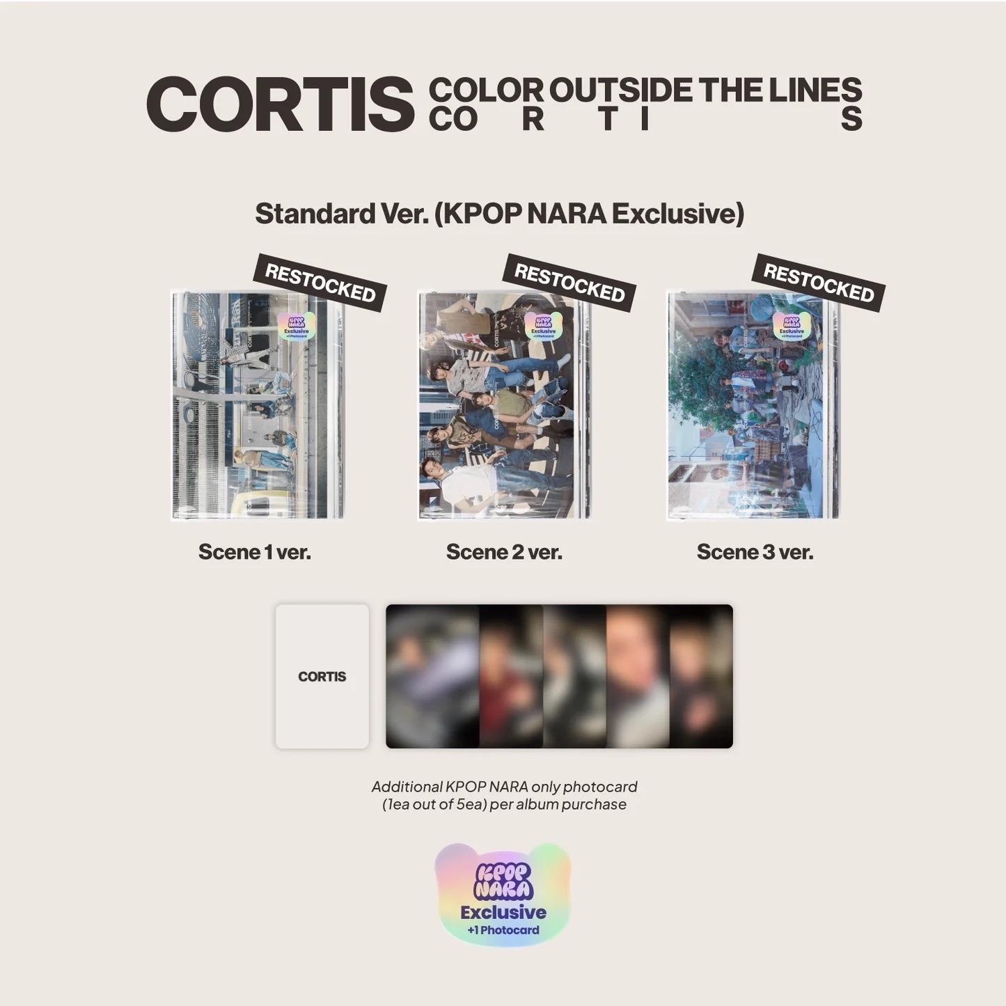 CORTIS KPOP NARA 魚眼特典 隨機未拆專
