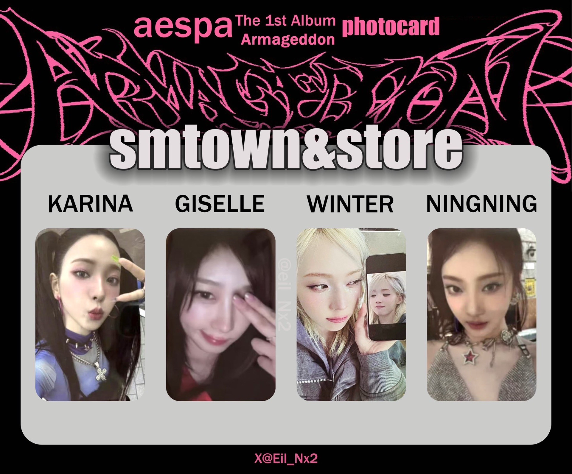 SM store 預售特典卡