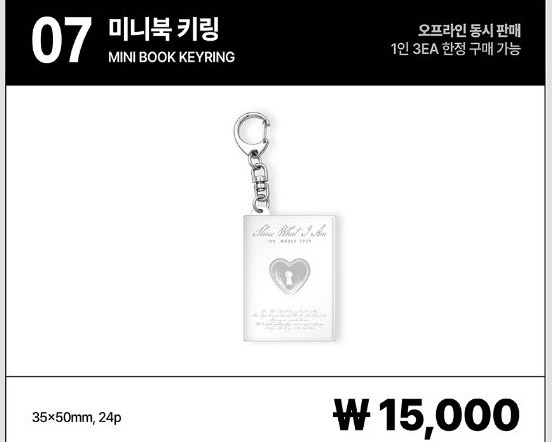 IVE 二巡 迷你書鑰匙圈