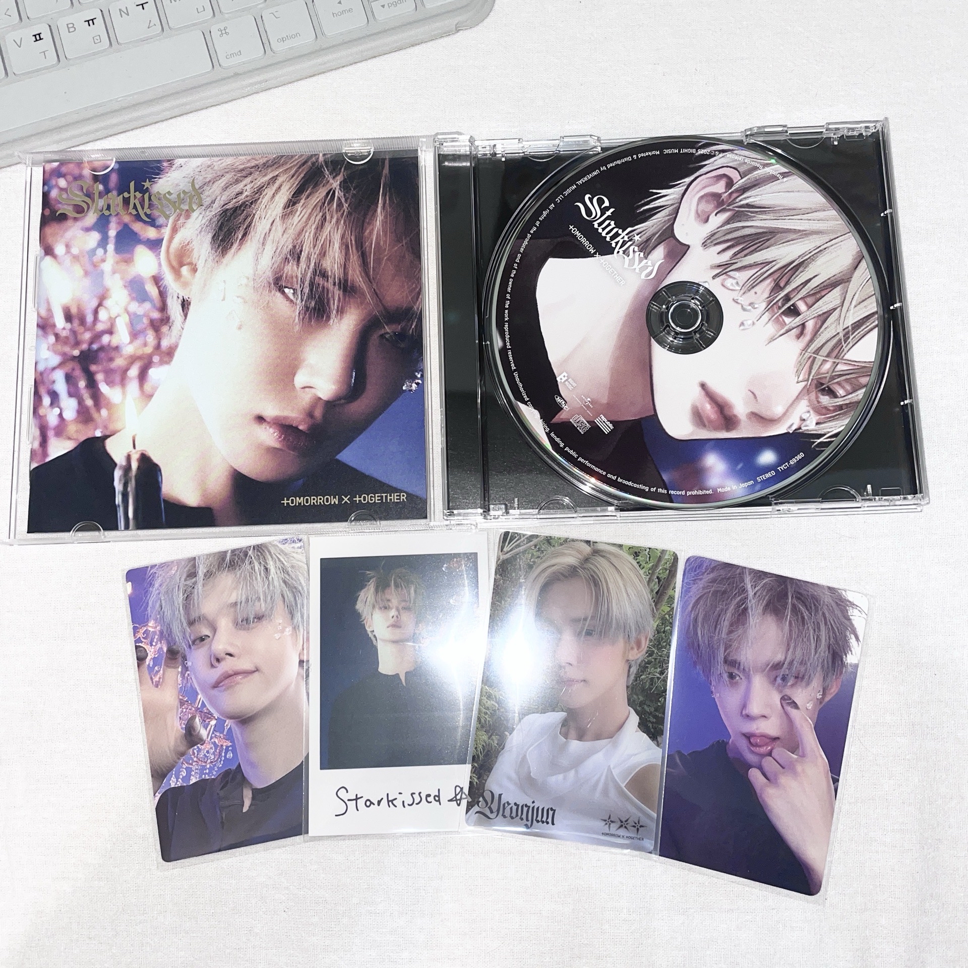 𝙎𝙩𝙖𝙧𝙠𝙞𝙨𝙨𝙚𝙙 日咖/環球特典卡 + 自拍卡C + 拍立得 + 單封（每盤配置如圖）