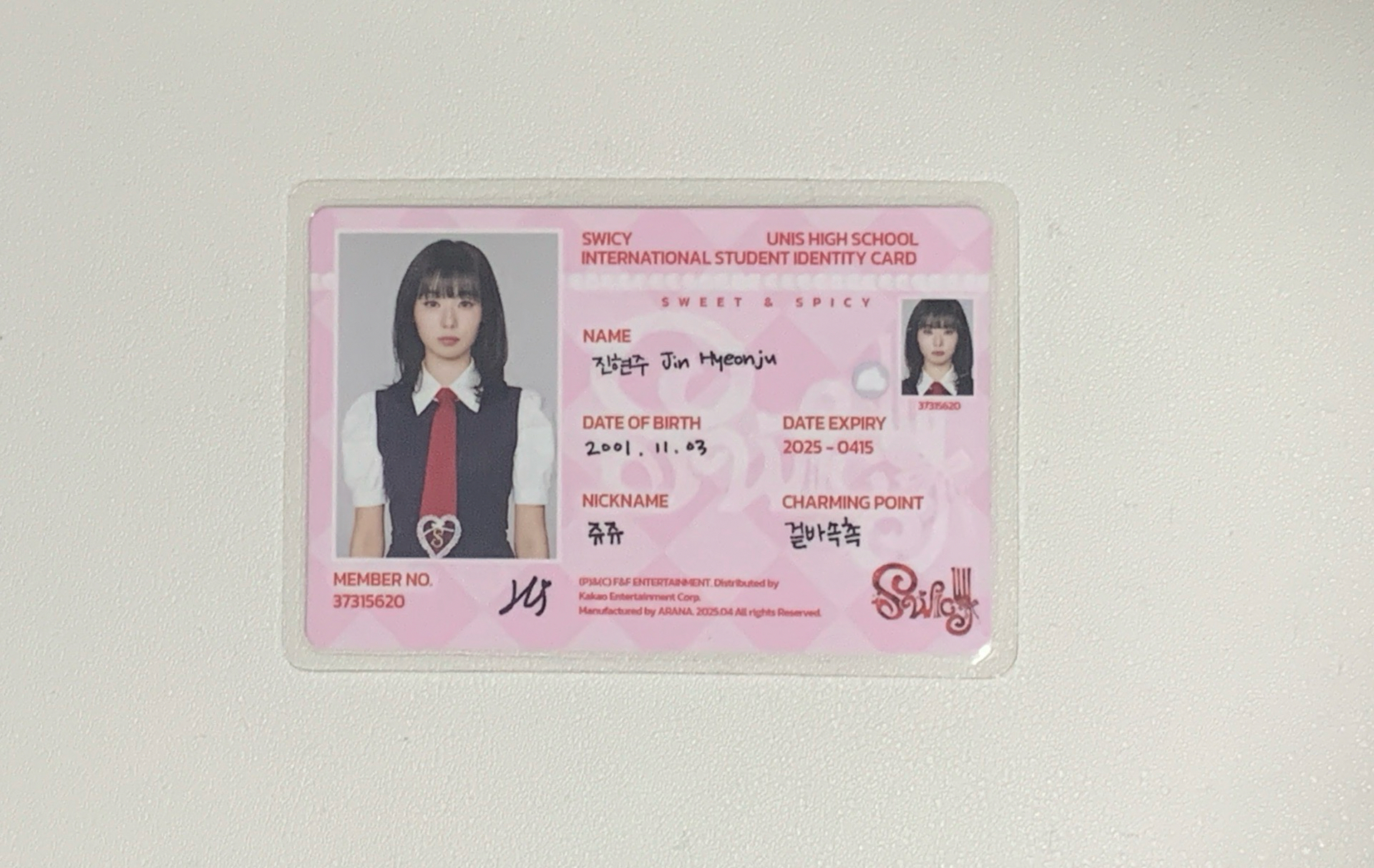 賢珠｜SWICY 專輯id卡ver.Archive