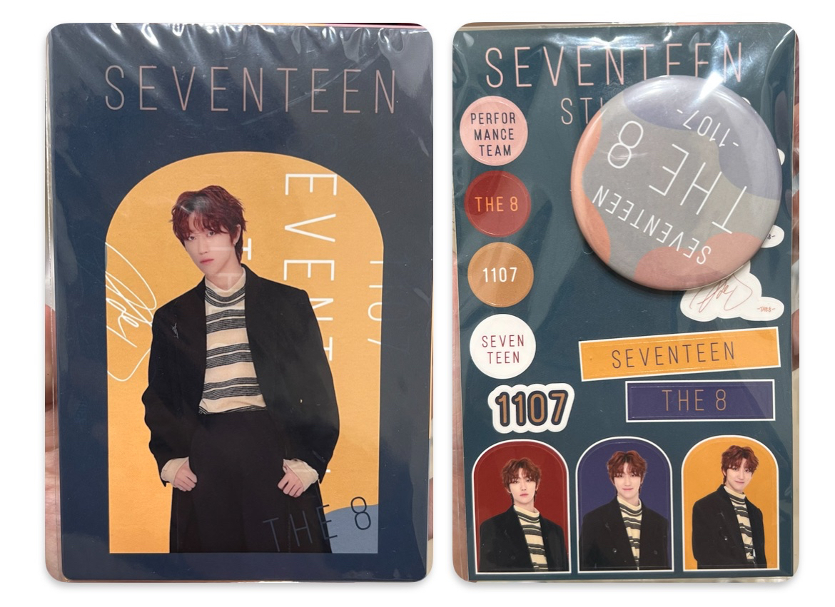SEVENTEEN 冬季男友一番賞 明信片、徽章 🩷帶🩵