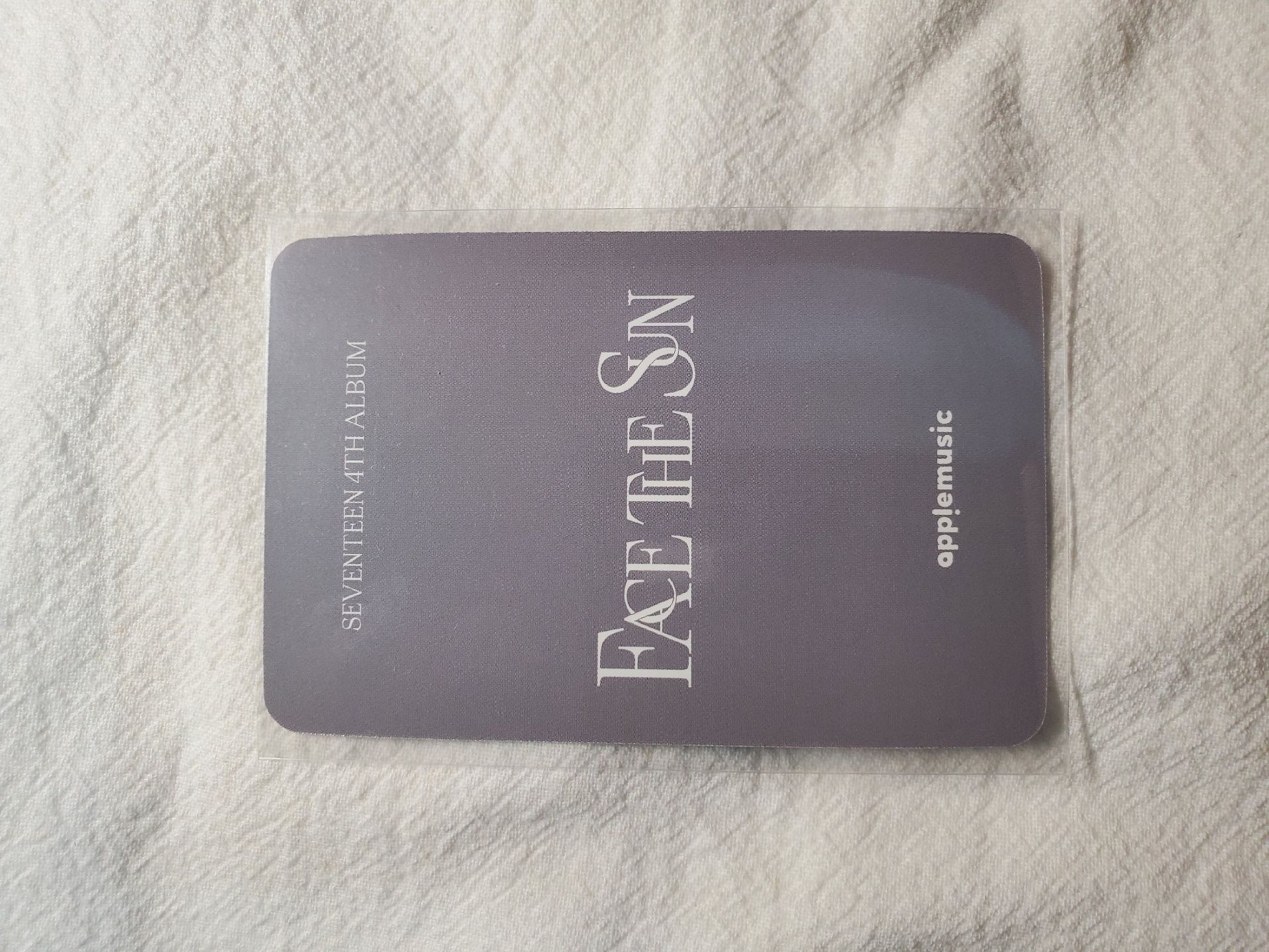 SEVENTEEN WOOZI Face The Sun Apple music 特典