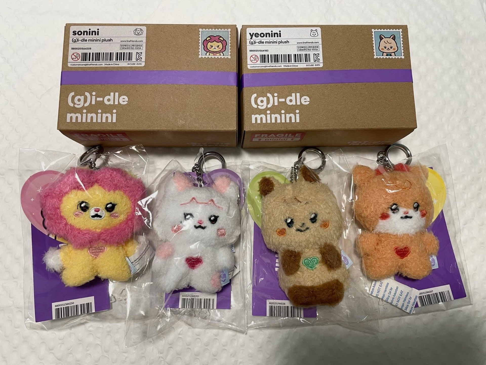 i-dle迷七快閃盒娃吊飾娃娃