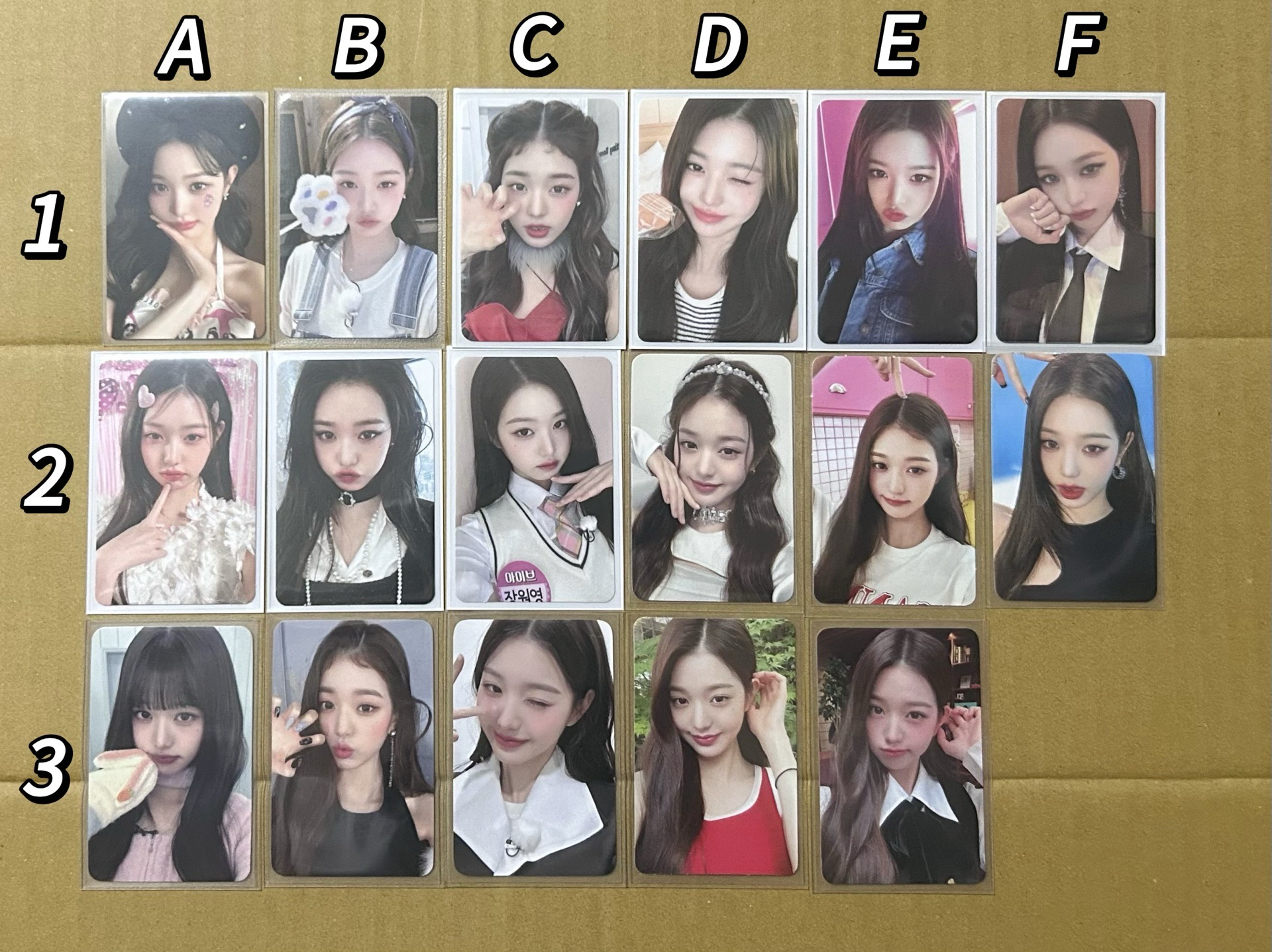 ive 員瑛 張員瑛 小卡 隨機卡 專卡 特典卡 年曆卡 簽售卡 