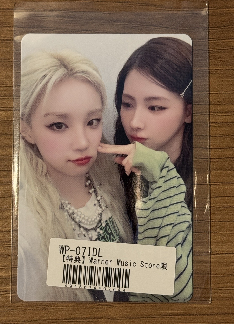 i-dle 華納 分隊卡 特典卡 姐弟