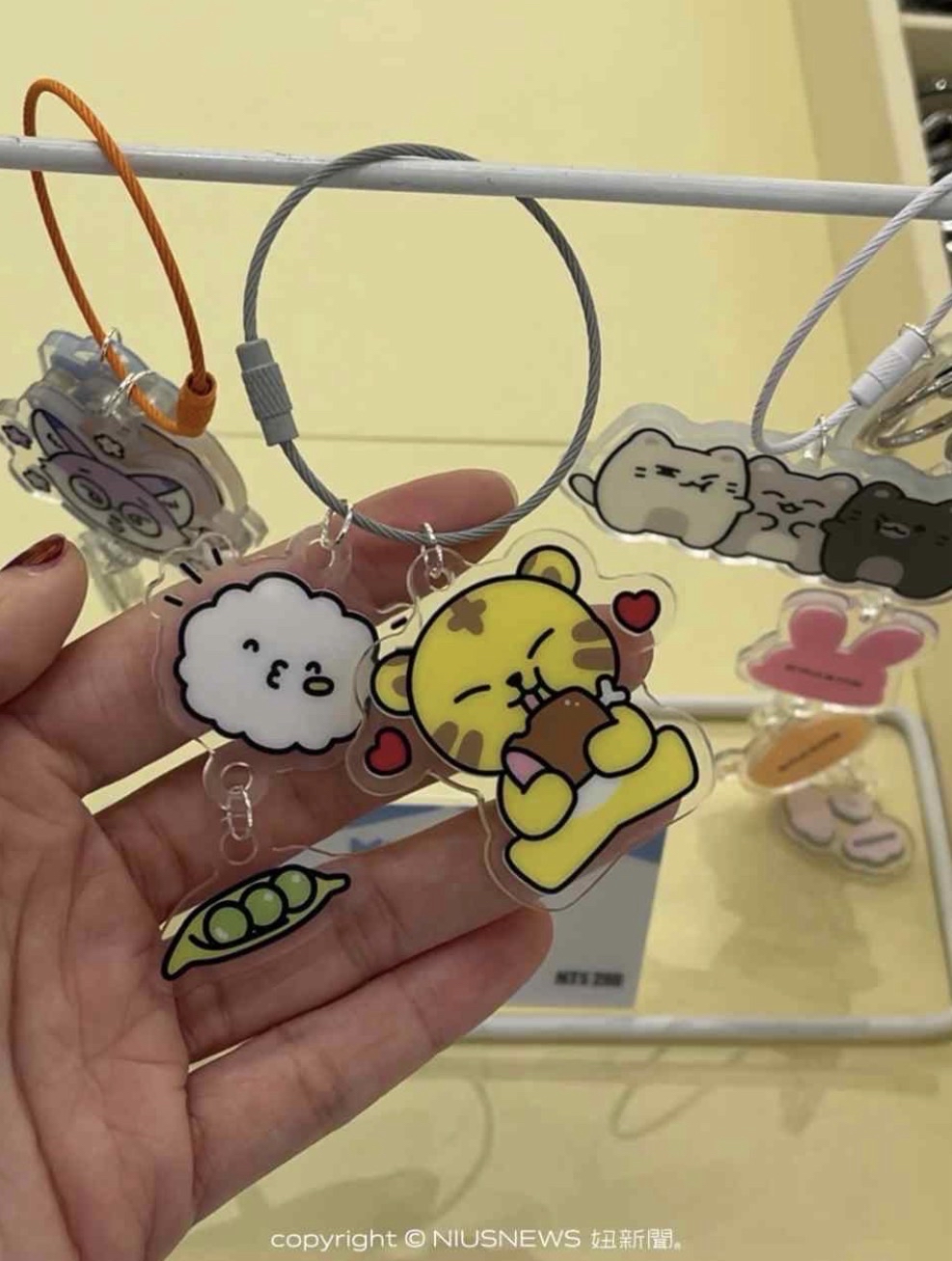 全新未拆 高雄快閃店購入 miniteen 鑰匙圈吊飾 李知勳 豌豆