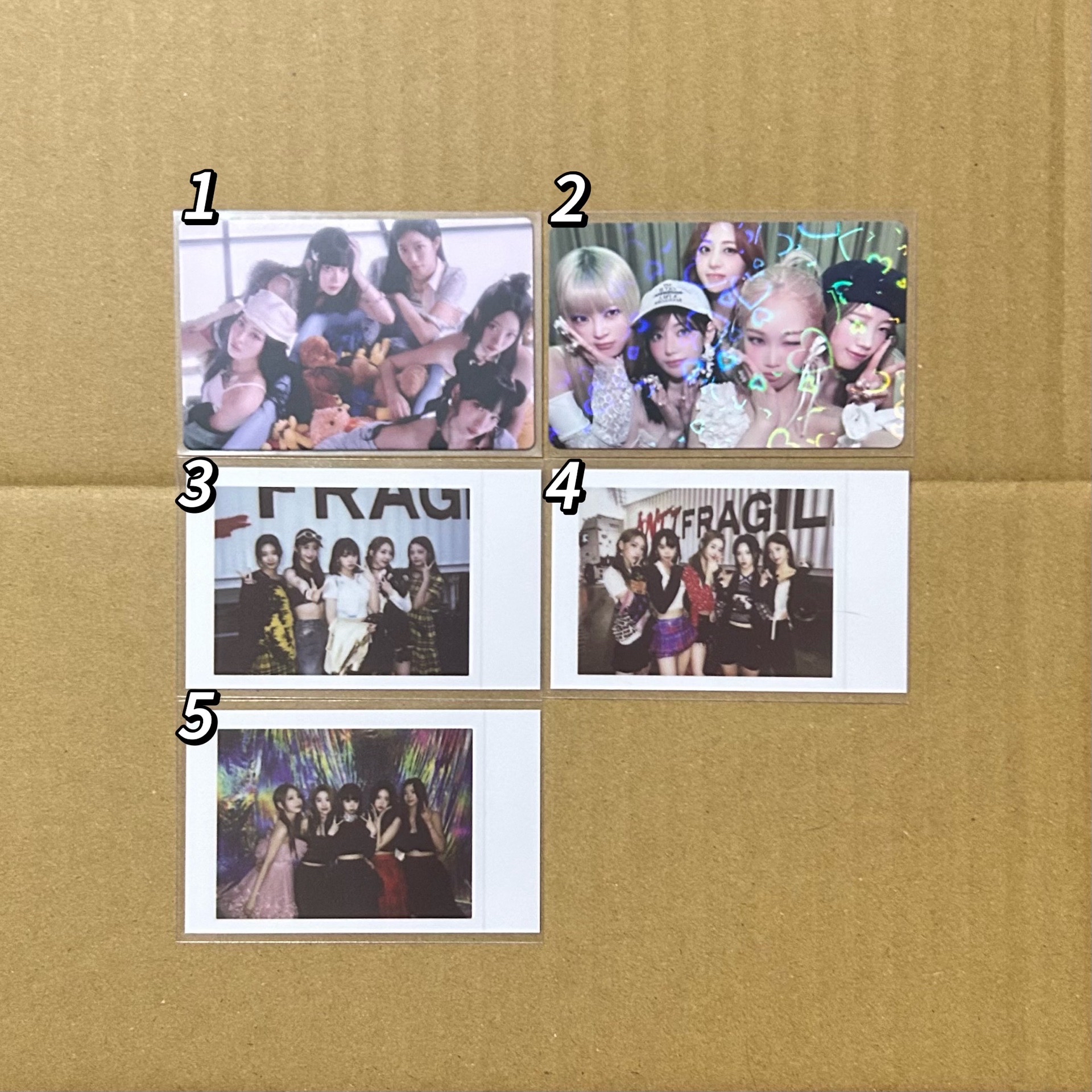 Le sserafim 小卡 團卡 采源 櫻花 允真 一葉 恩採 