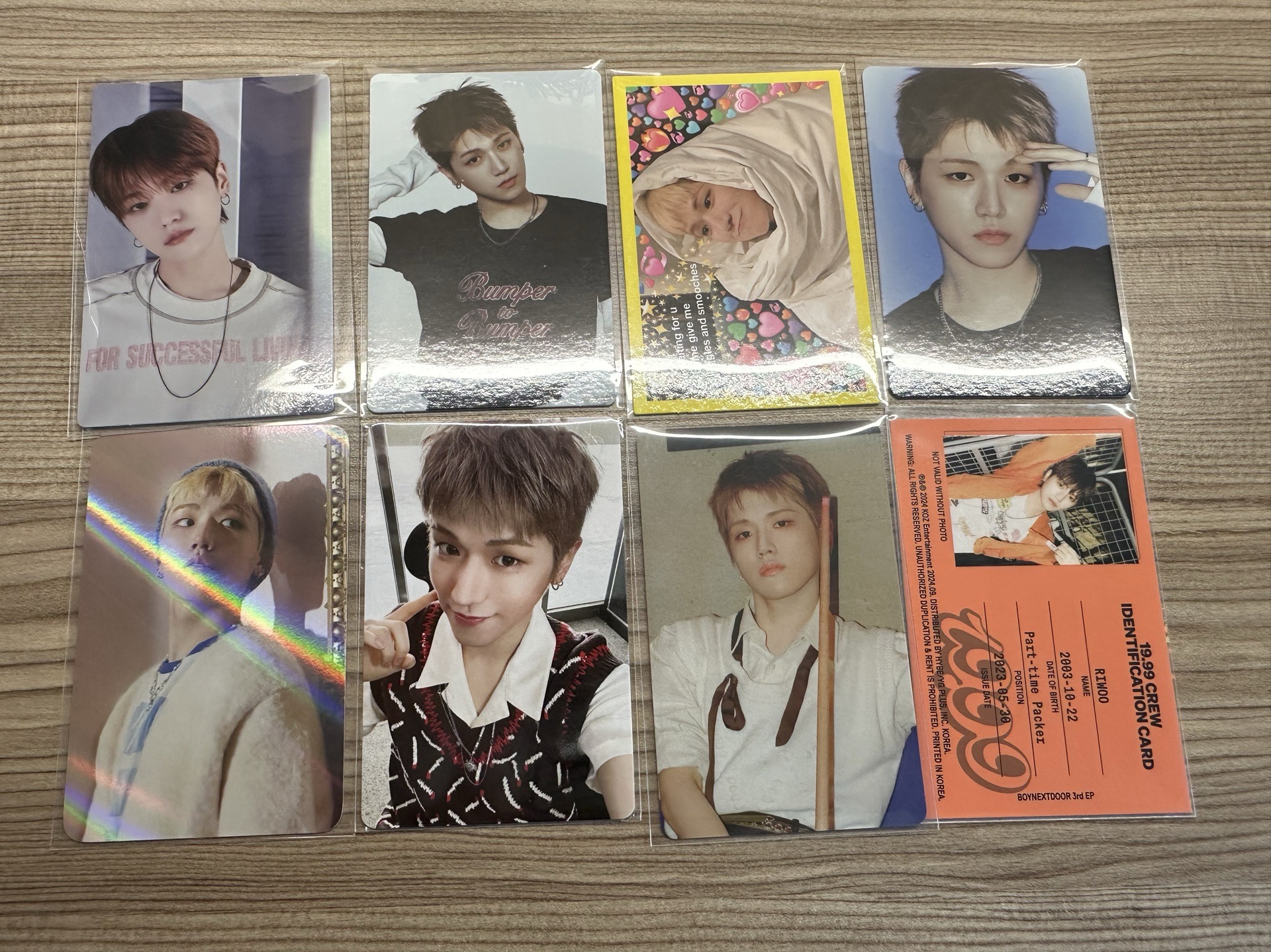 BOYNEXTDOOR Riwoo小卡 特典卡 專卡 卡包卡