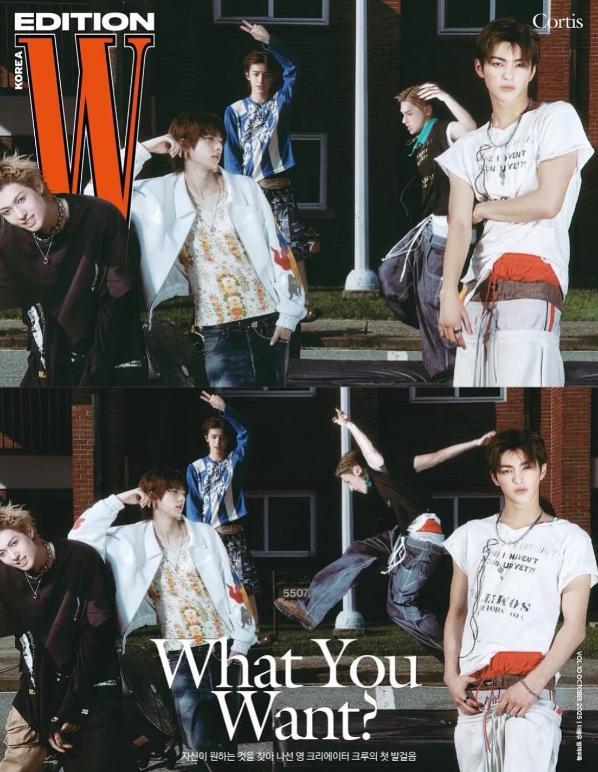 W (KOREA) 10月號 2025 （封面人物：孫興慜／內頁人物：IDID／別冊附錄封面人物：CORTIS）