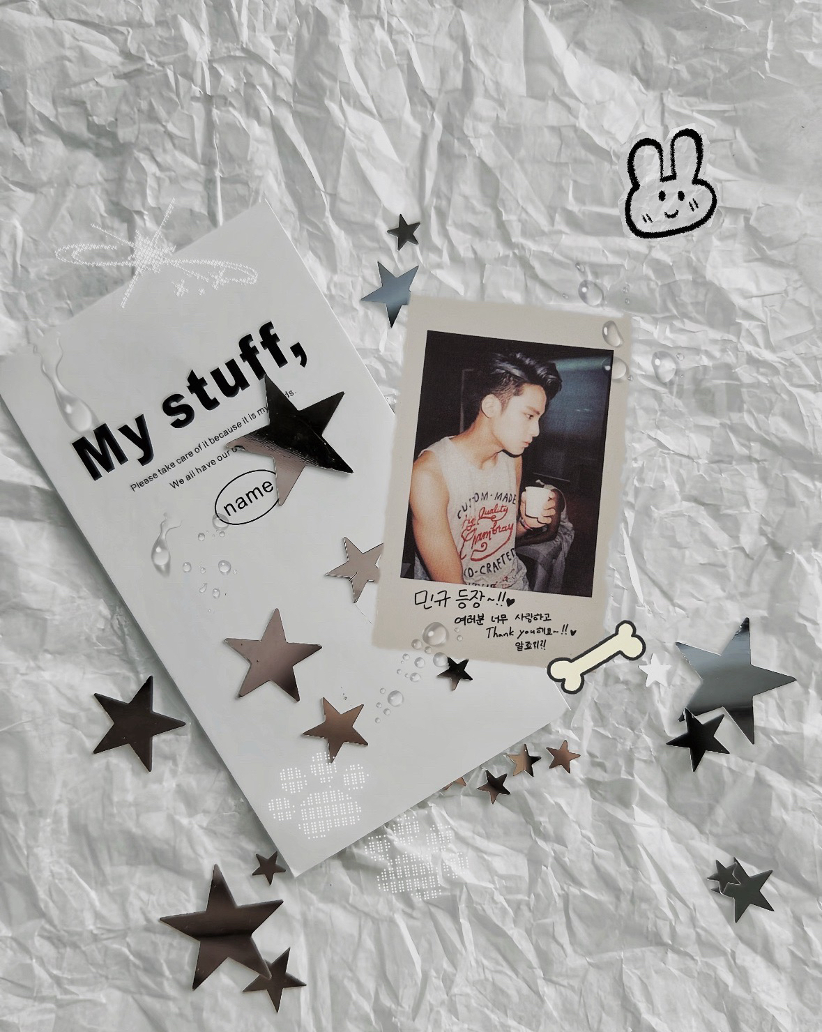 玟奎早期拍立得小卡