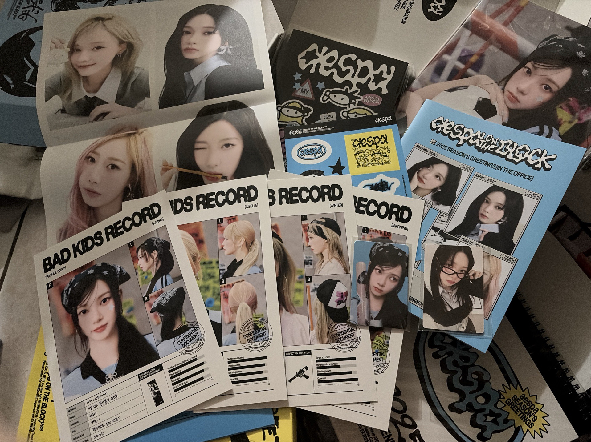 aespa 2025年曆整組 含文庫特典卡