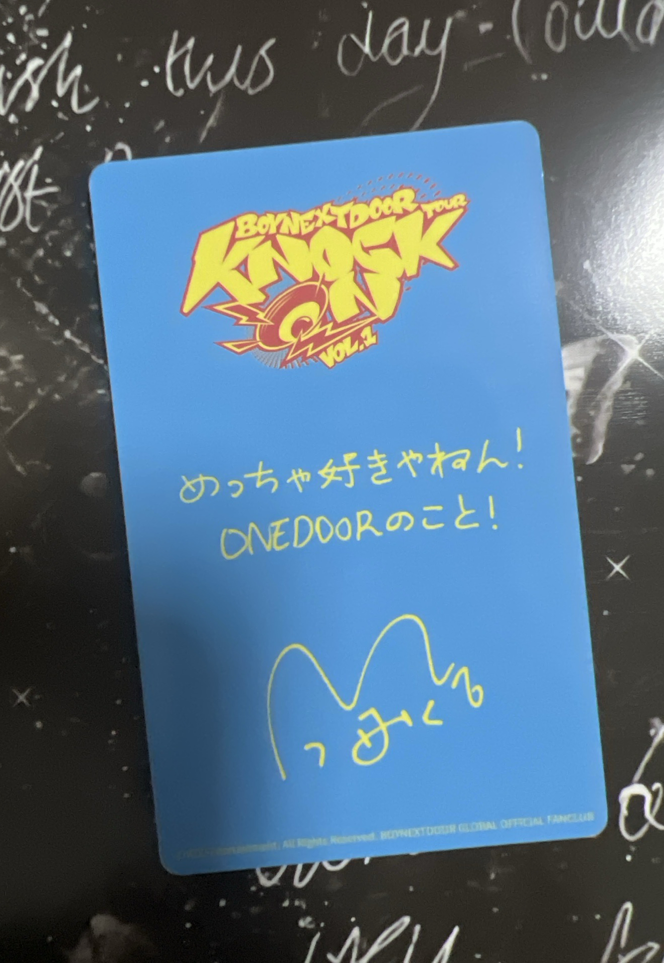 Knock On vol.1 日巡 大阪入場卡 明宰鉉