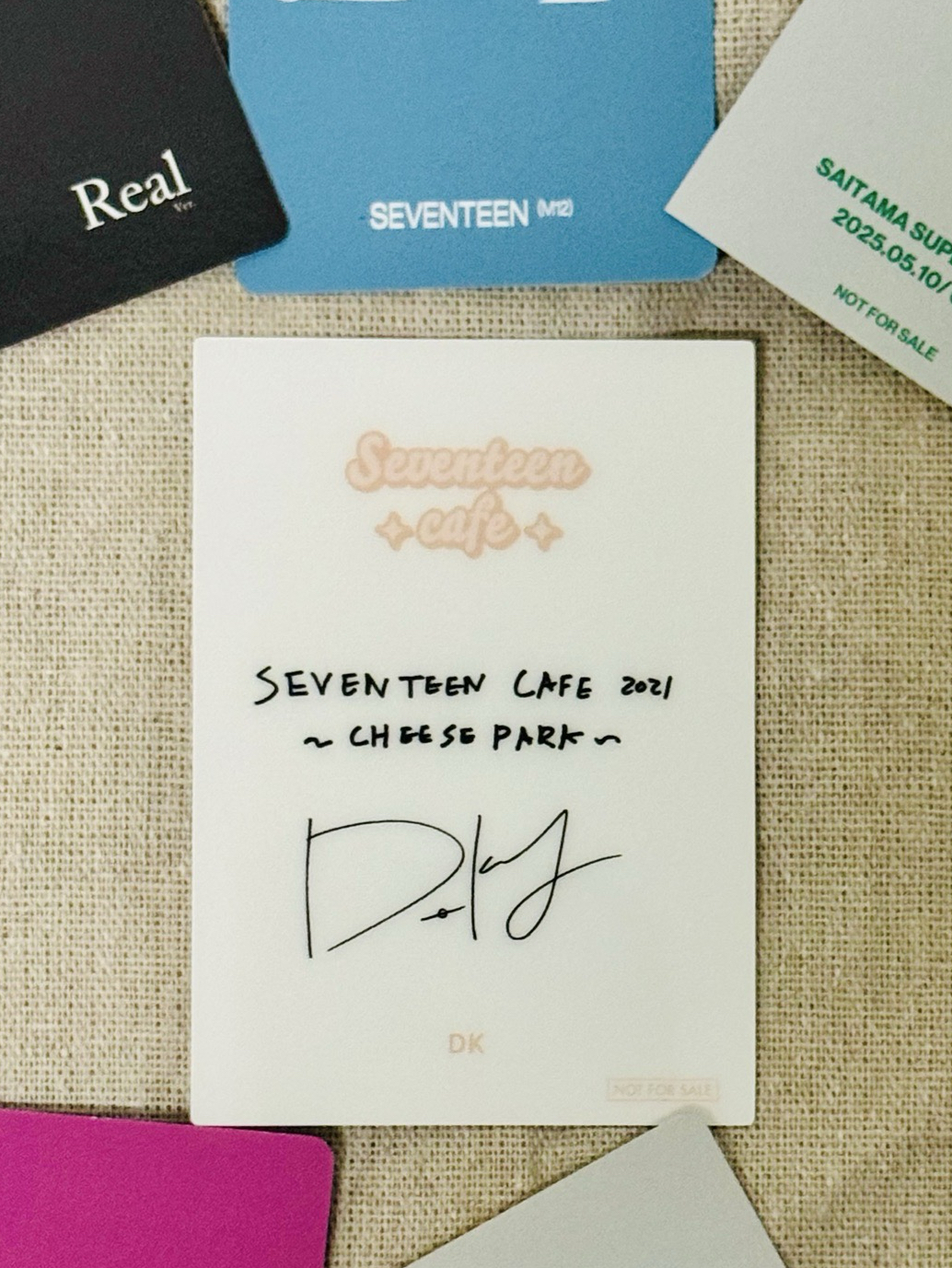 SEVENTEEN 碩珉 DK  2021 cafe日週卡 實體超好看