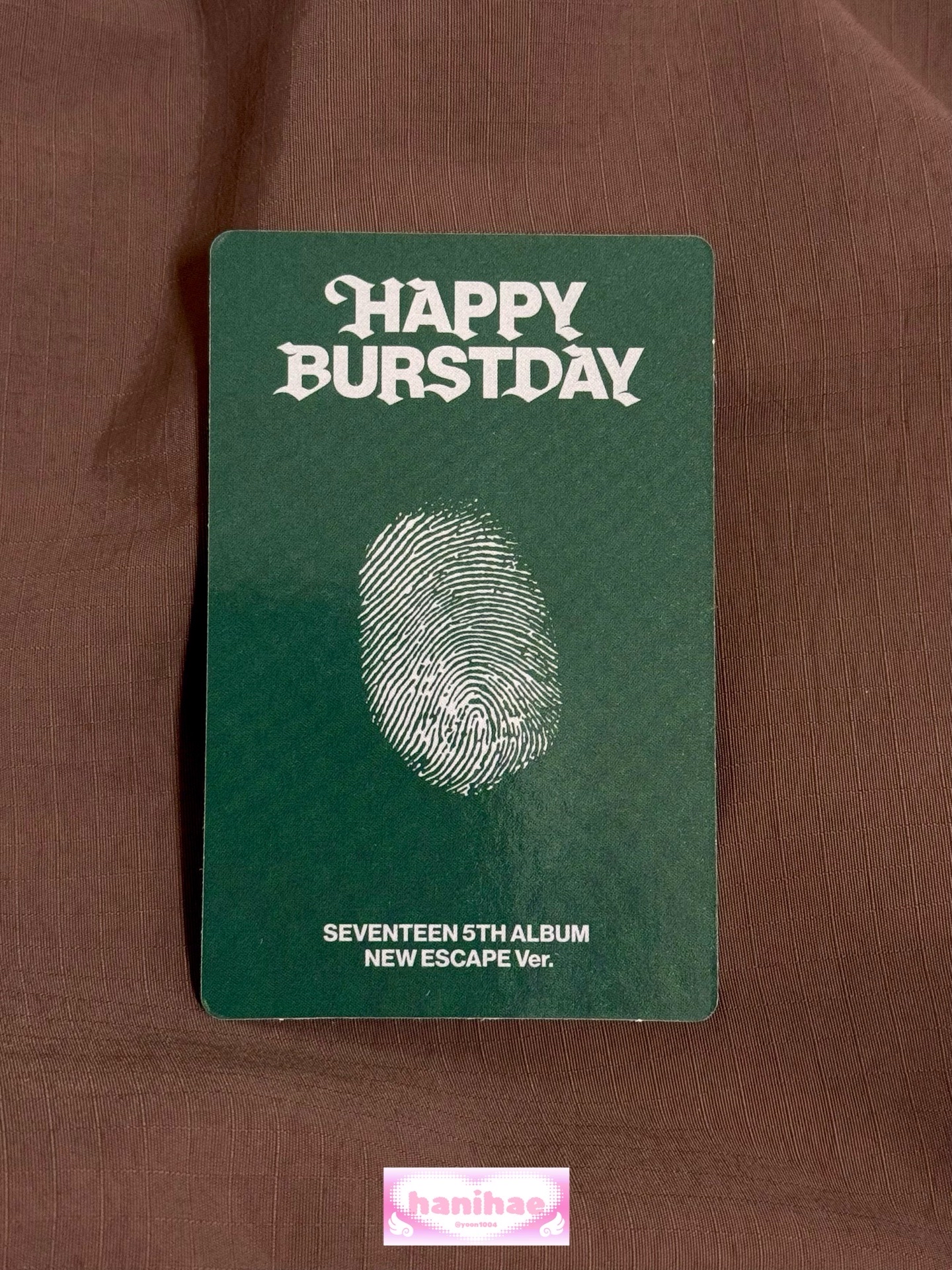 S.Coups 勝哲 正五 NEW ESCAPE Ver. 專卡