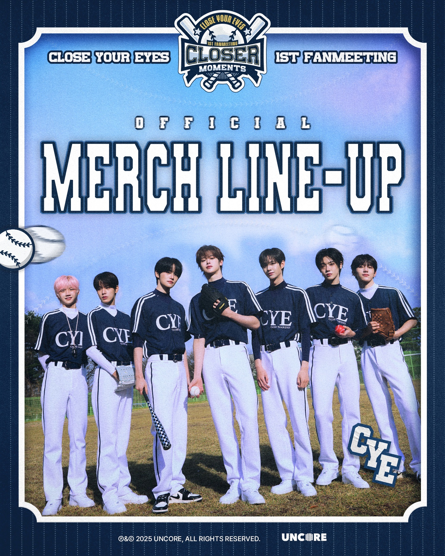 CLOSE YOUR EYES 1st FANMEETING [CLOSER MOMENTS] OFFICIAL MERCH LINE-UP