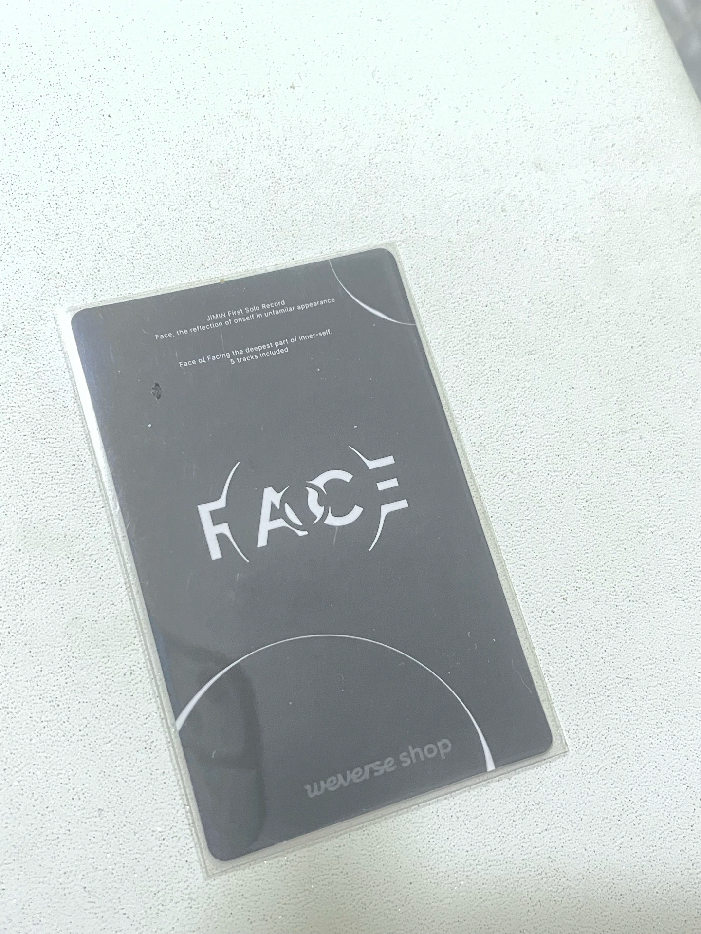 BTS Jimin 智旻 FACE特典卡