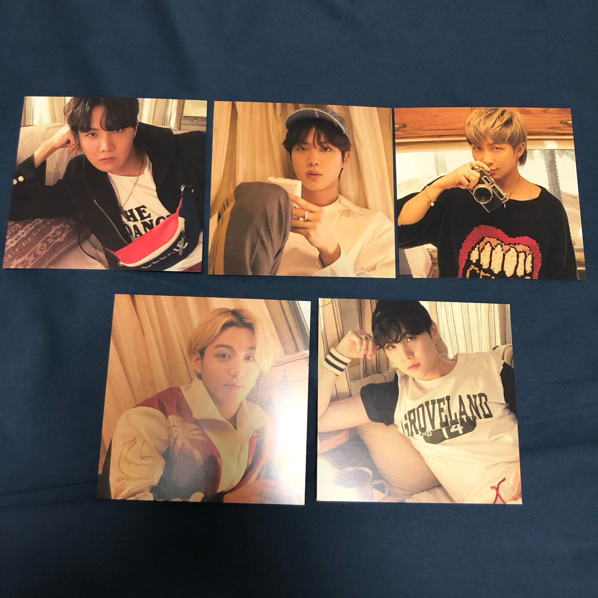 BTS 防彈少年團 日專 The best 日本通路特典 明信片 方卡