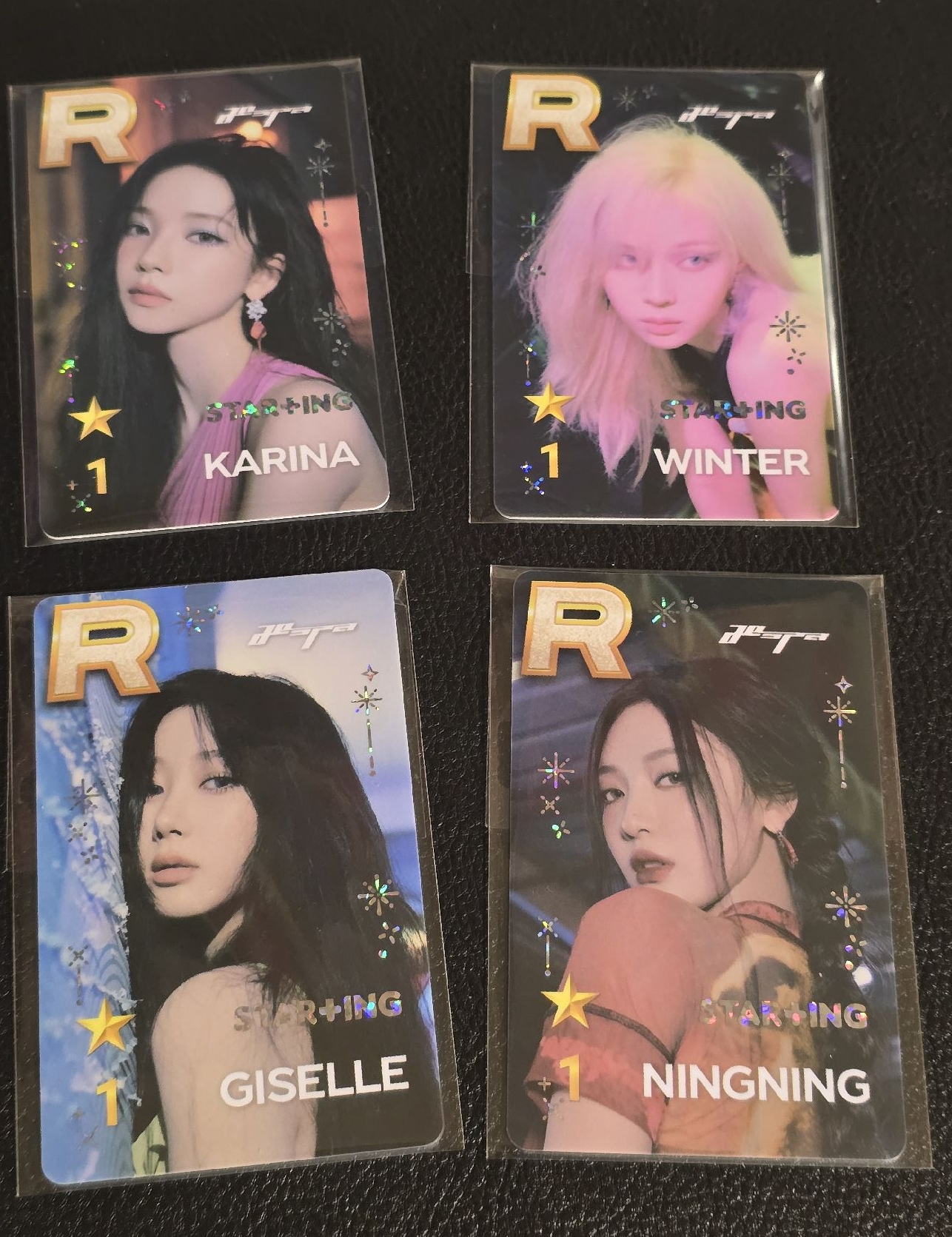 aespa longchat star+ing 遊戲卡 整套出