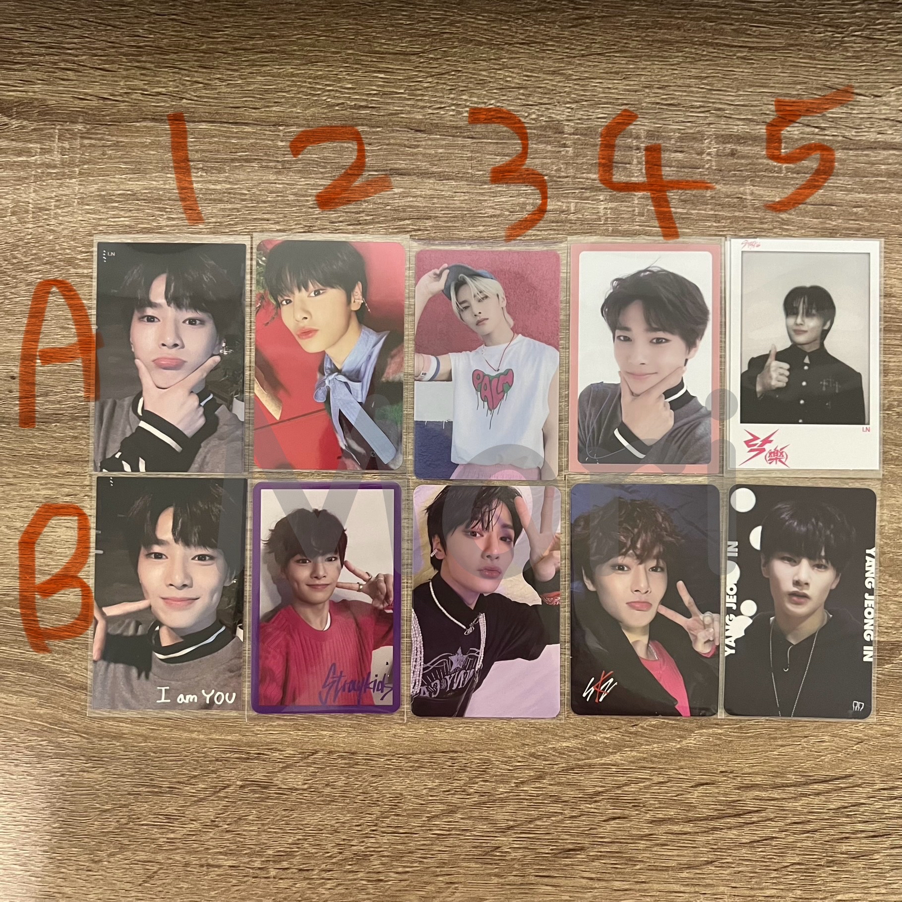 Stray kids IN 梁精寅 小卡 專卡 特典