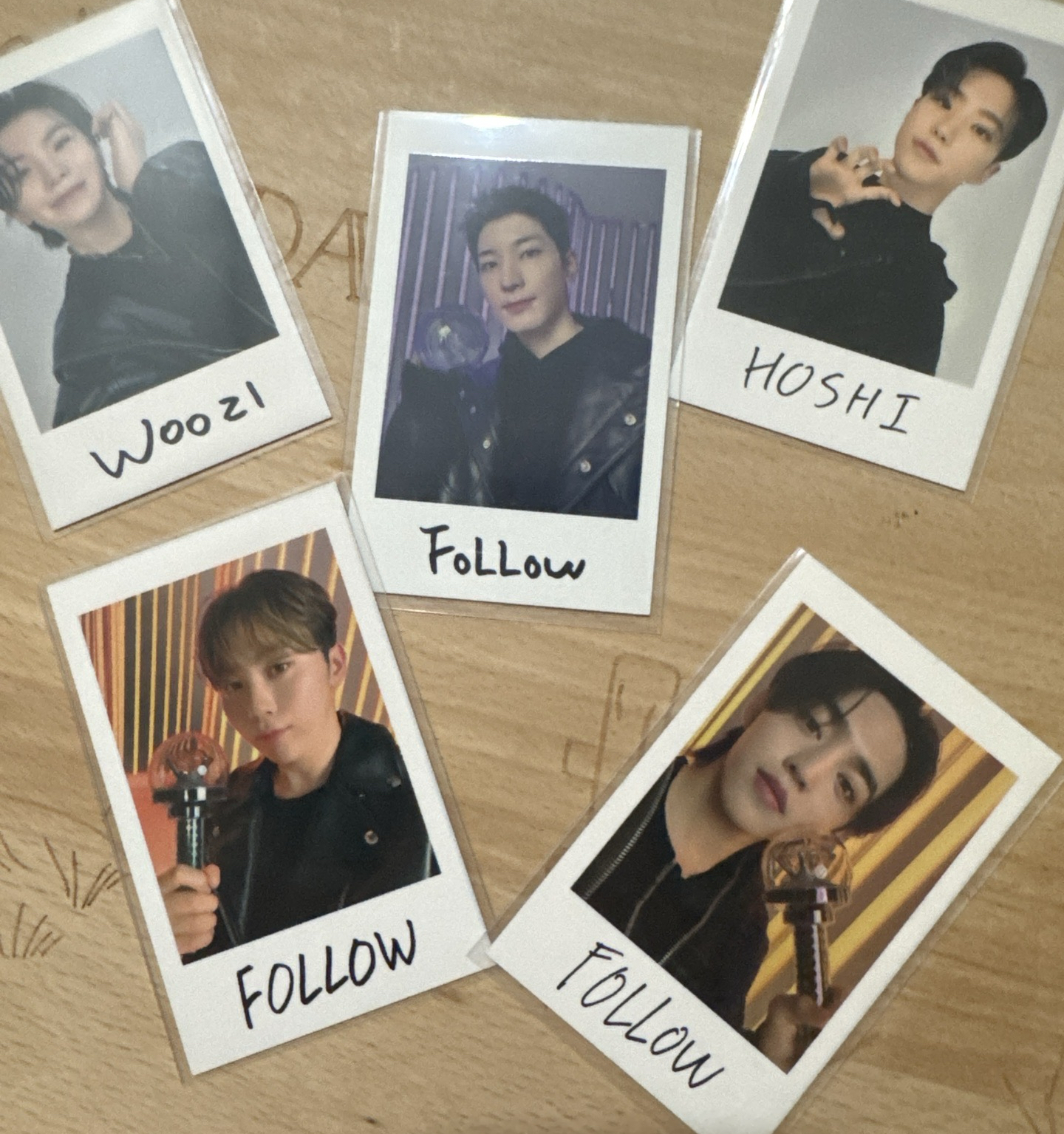 Seventeen Wonwoo hoshi follow拍立得