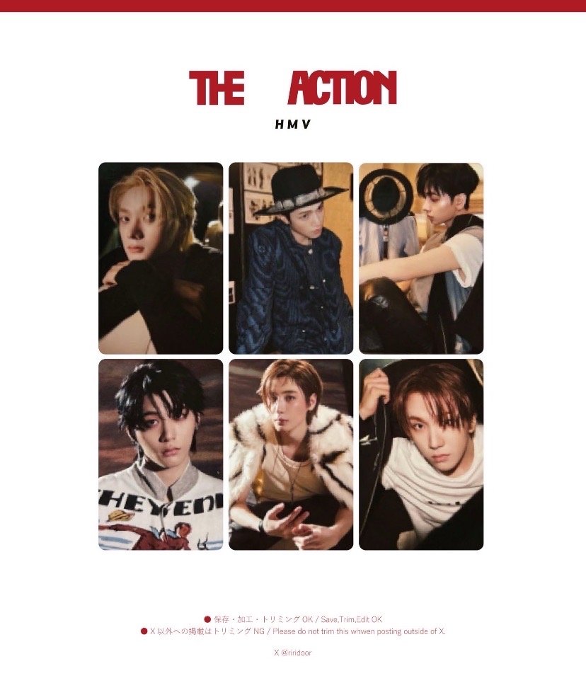 The Action HMV 預售 特典卡