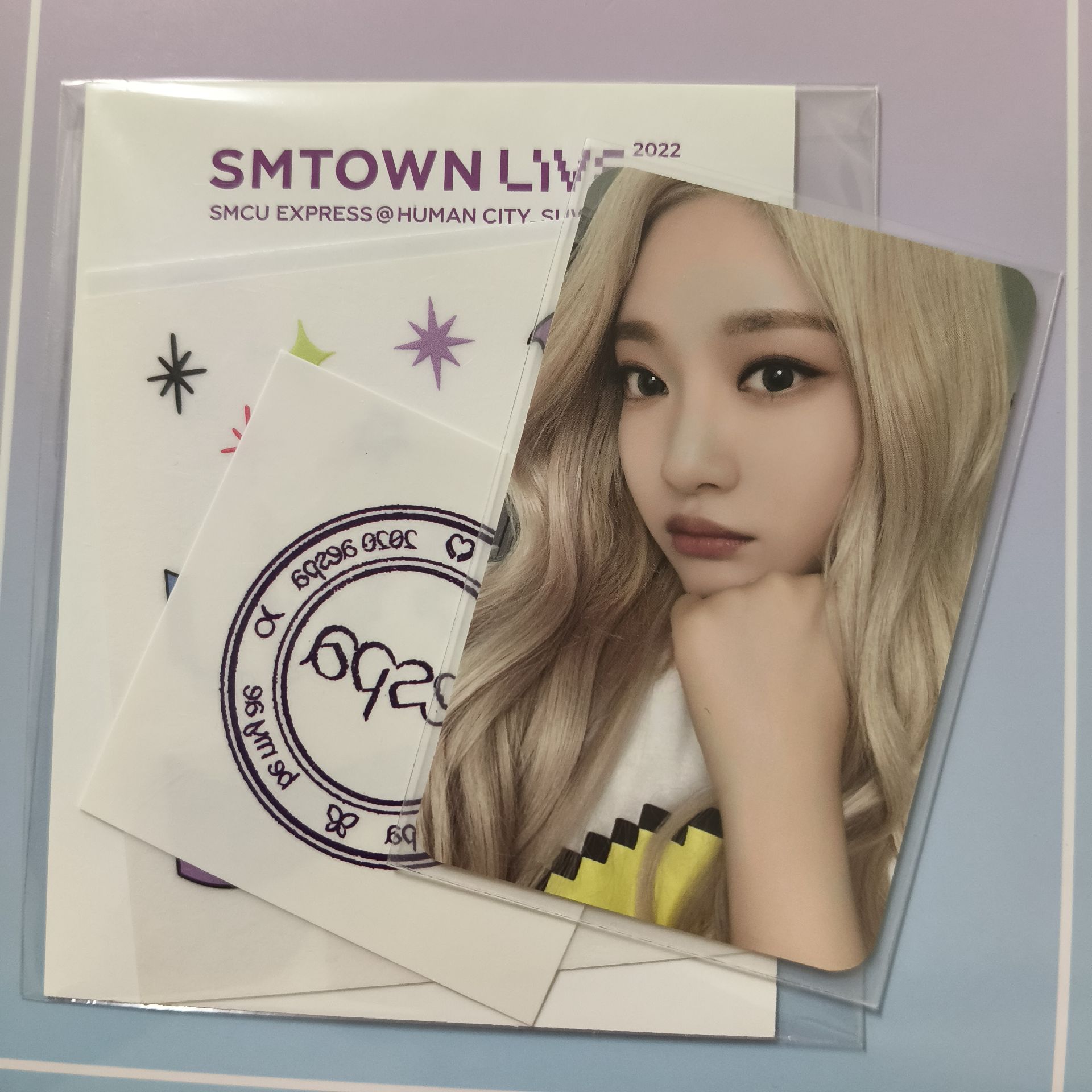SMTOWN LIVE 2022 寧寧 刺青貼紙小卡組