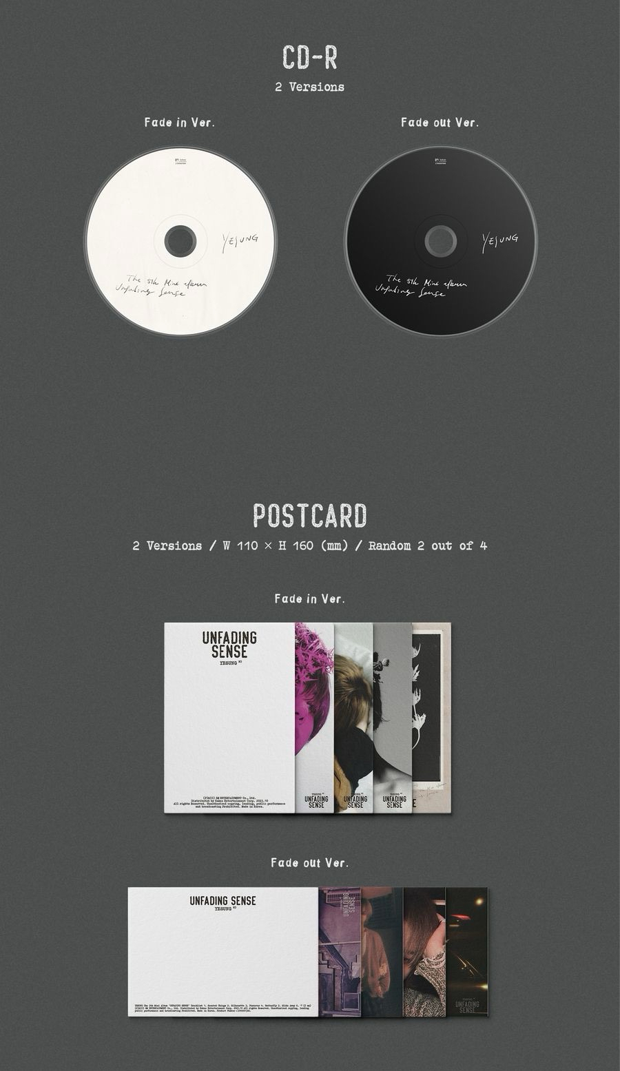 Fade in / Fade out 專輯配置