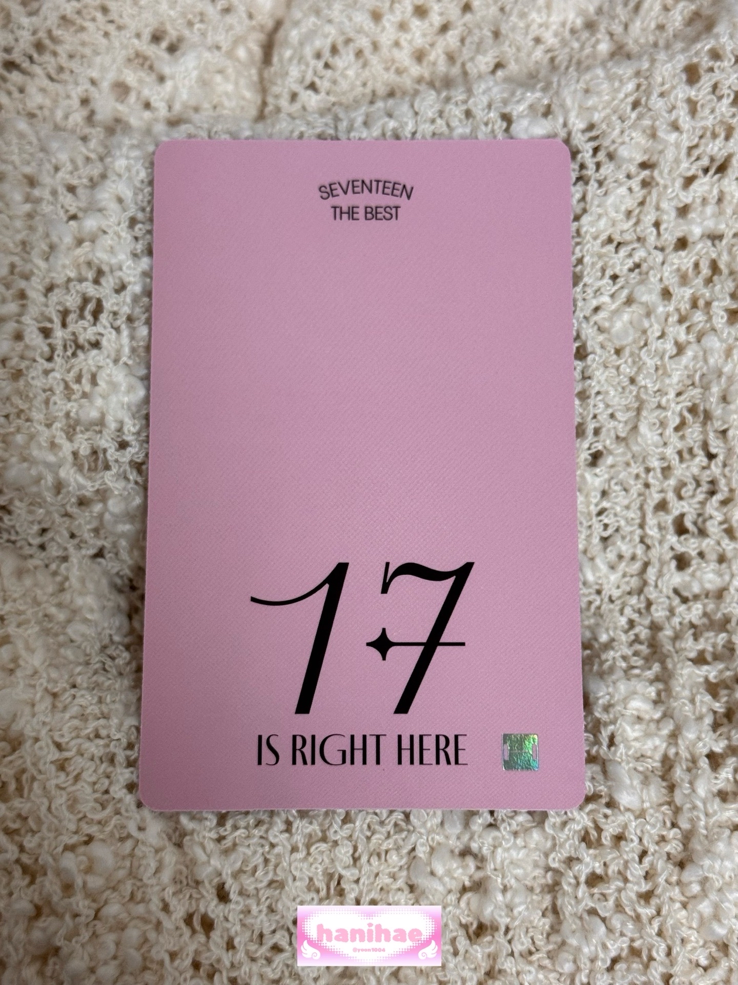 DINO 李燦 Wvs感謝祭 特典卡