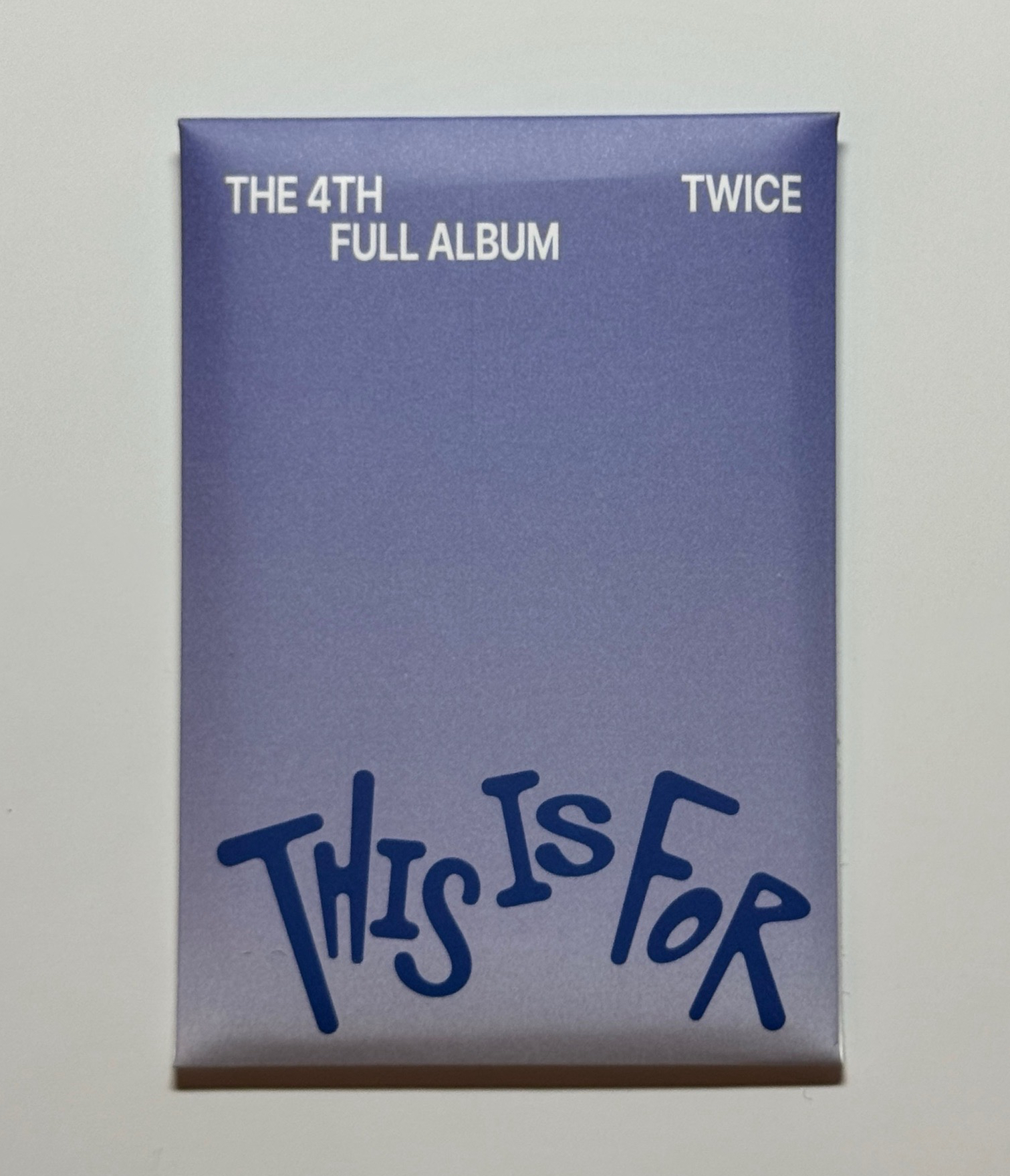 TWICE 正規四 This is for 藍版 專輯 預購禮
