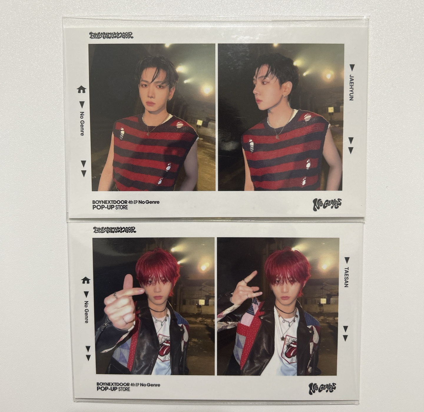 No Genre 滿額卡 首爾線下快閃 二宮格12346