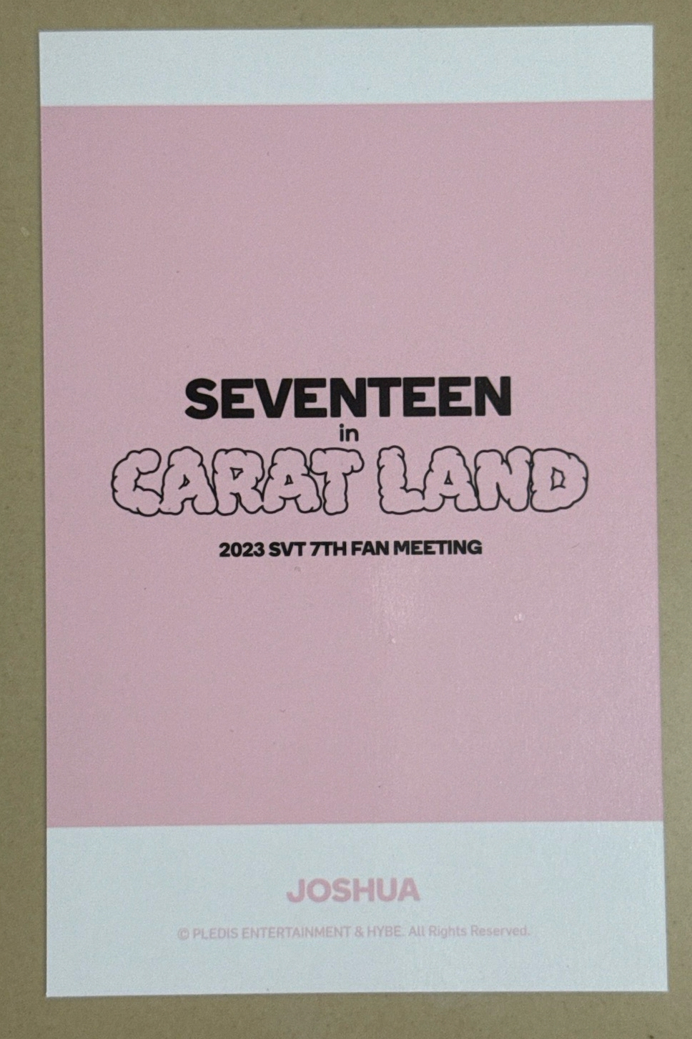 23’克拉島 周邊卡 衛衣卡 知秀 joshua