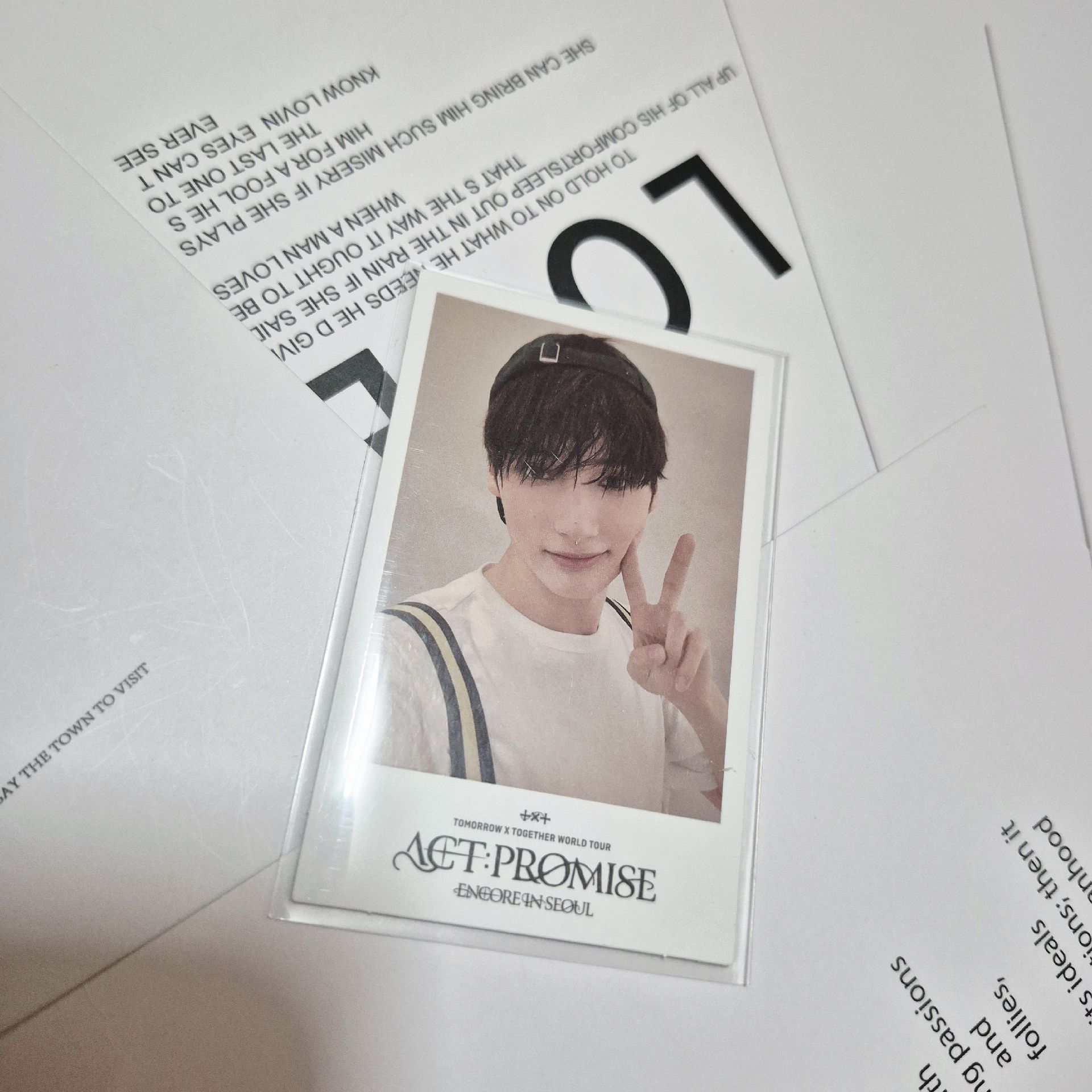 ​⑅ TXT > 休寧凱 ACT: PROMISE ENCORE IN SEOUL 拍立得官方小卡