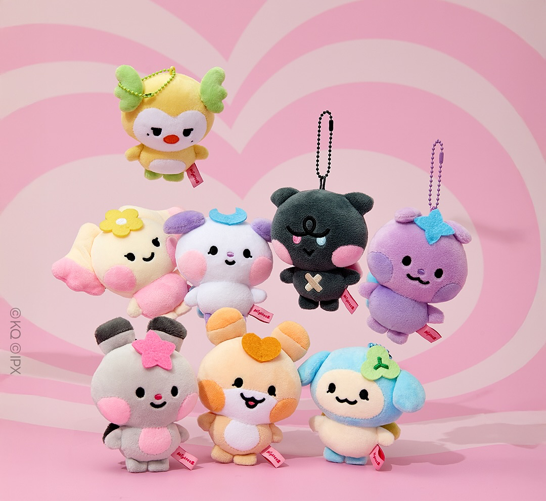 MIGHTEEZ MINI PLUSH KEYRING 豆豆眼小娃 星化