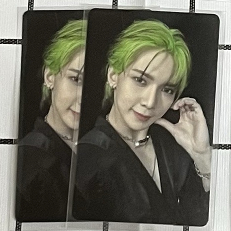 螢光綠呂尚臉頰愛心專卡