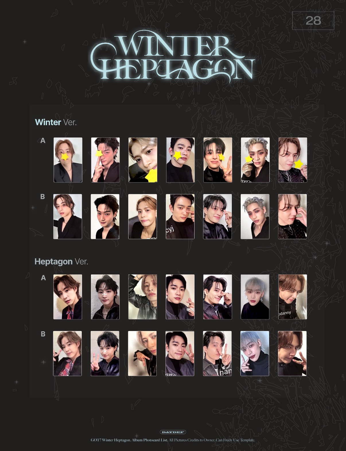 WINTER HEPTAGON 專卡