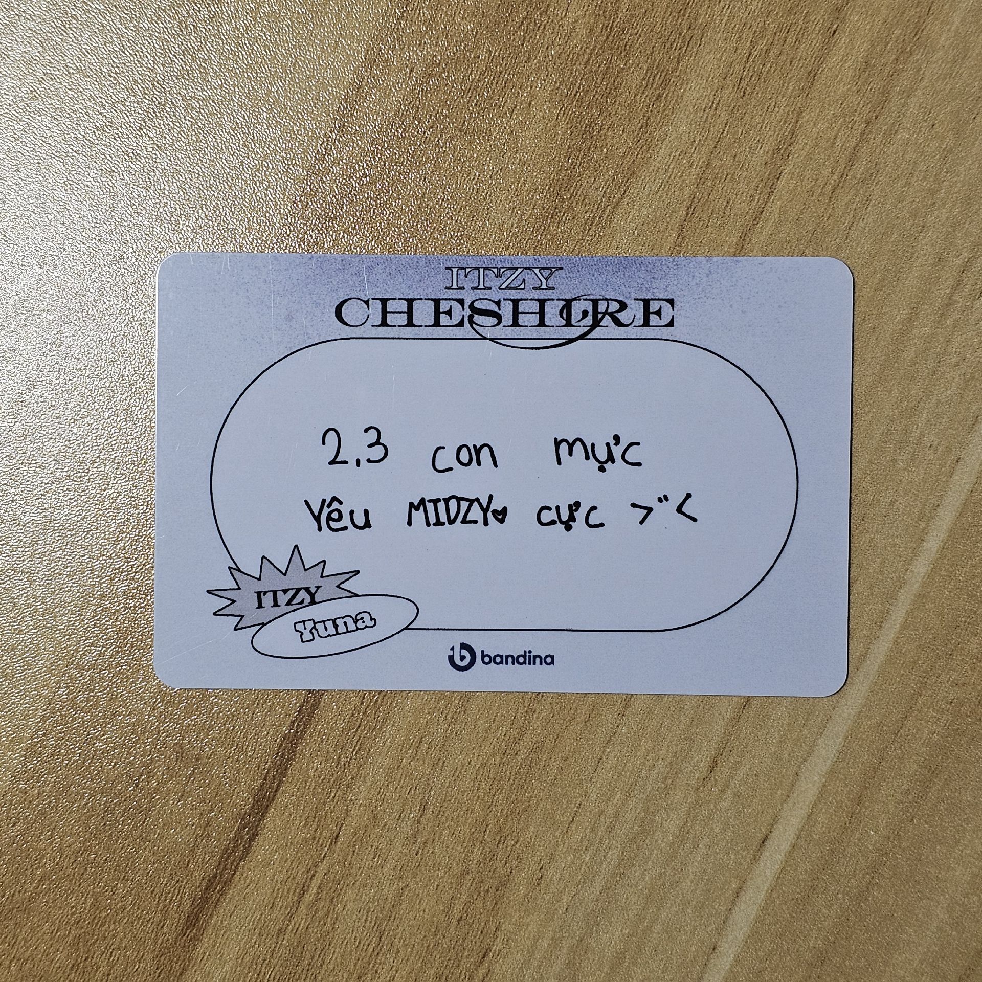 CHESHIRE Bandina 線上特典 特典卡