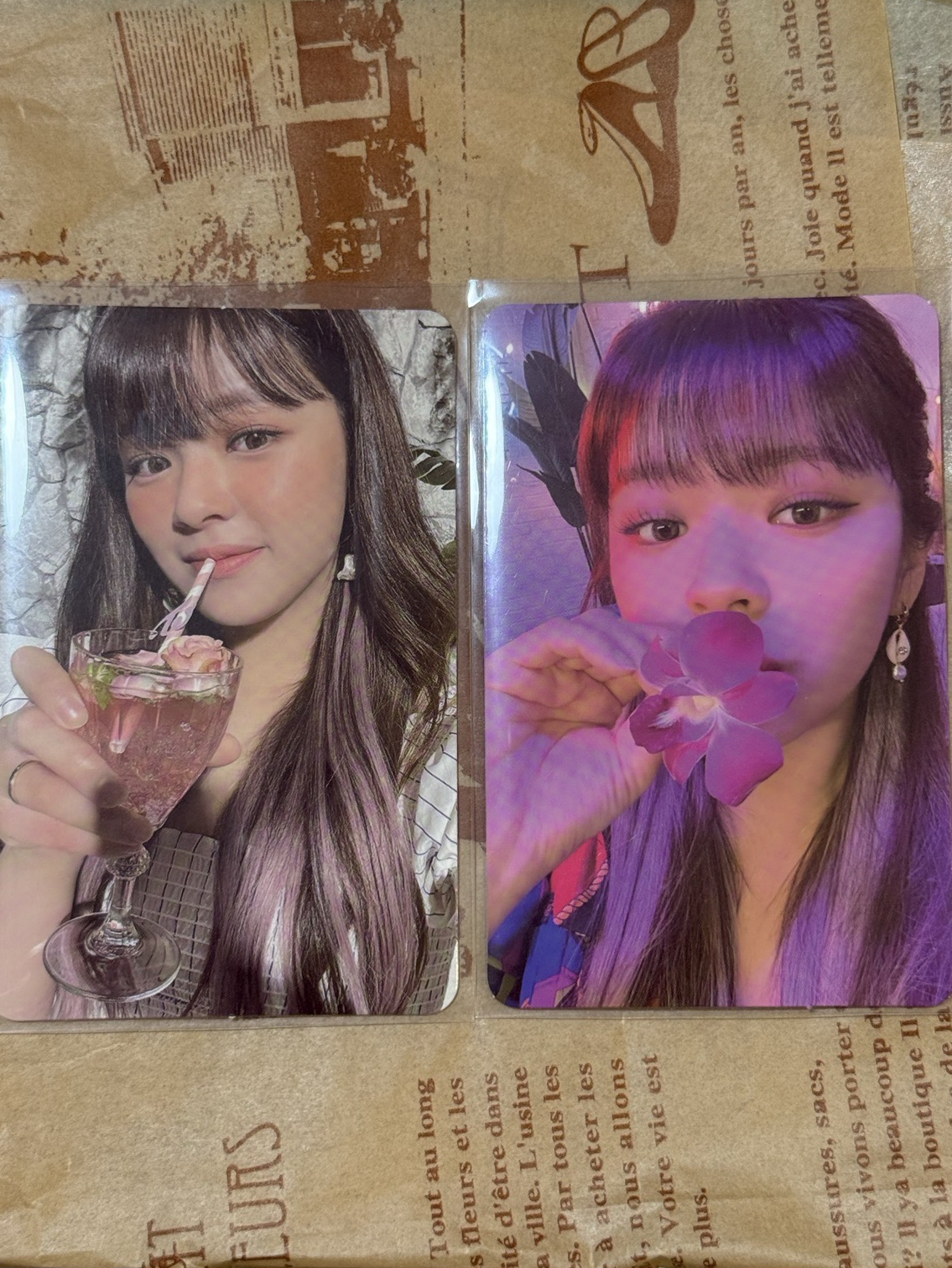 TWICE定延 無酒精專卡 兩張一起