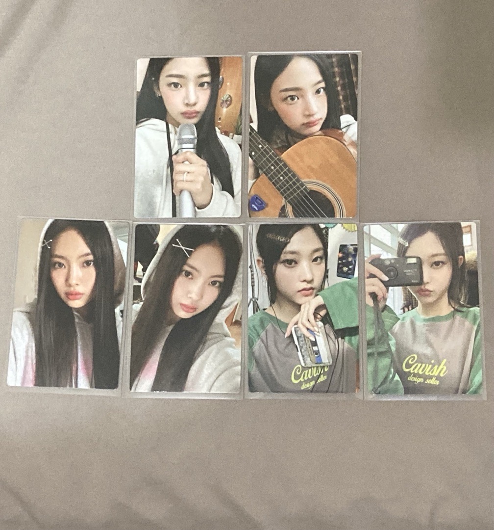 NewJeans 2023fm 玟、貓、忙小卡 6張一起不拆售
