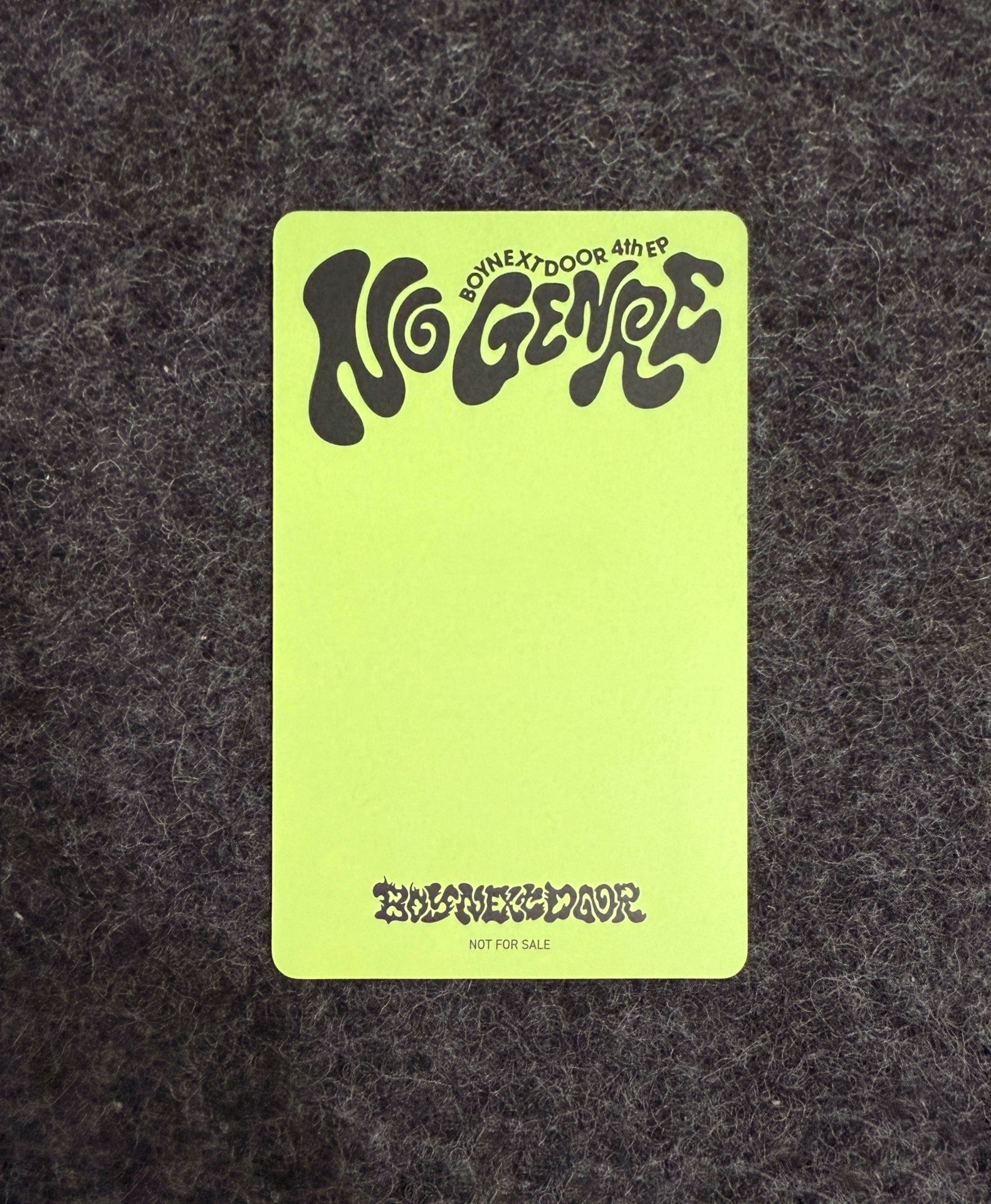 No Genre 環球抽選卡 李常赫