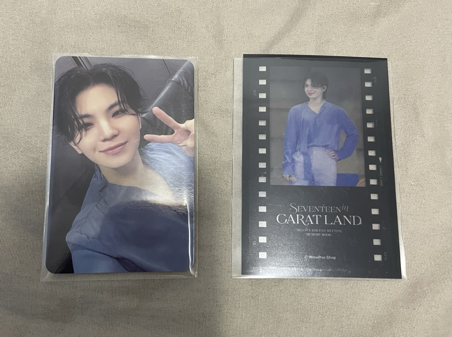 Woozi 2024克拉島 舞台裝小卡+膠片