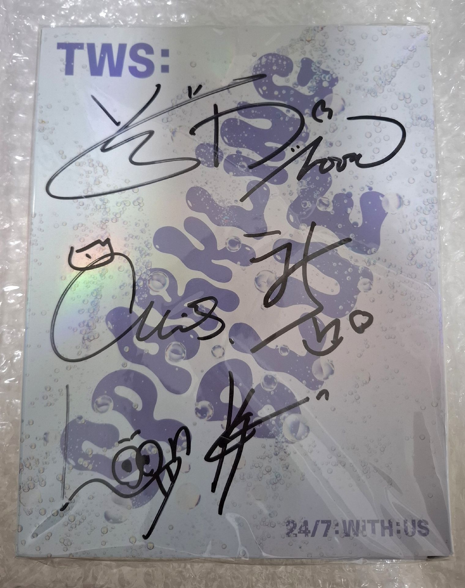 TWS 迷一 Sparkling Blue 紫版親簽專