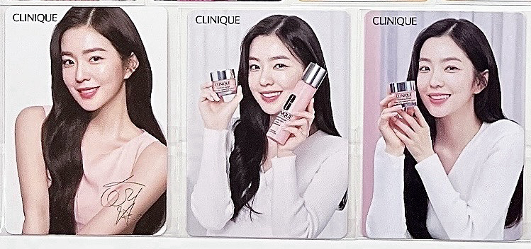 IRENE倩碧代言卡 三張不拆