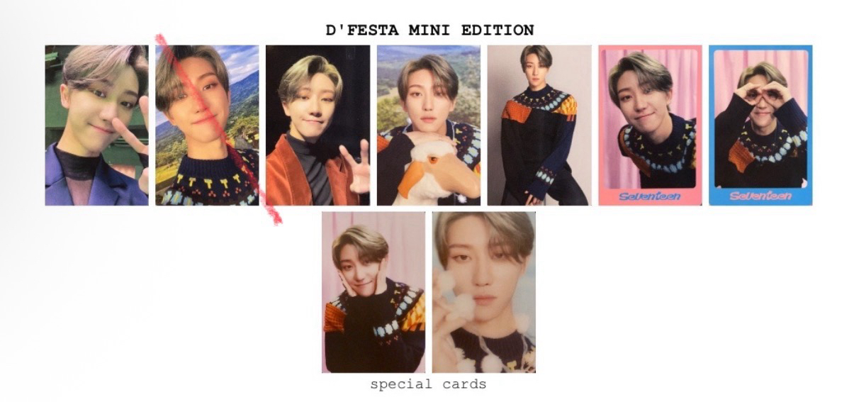 Seventeen 八 2022 D社小卡一套含特別卡 缺一