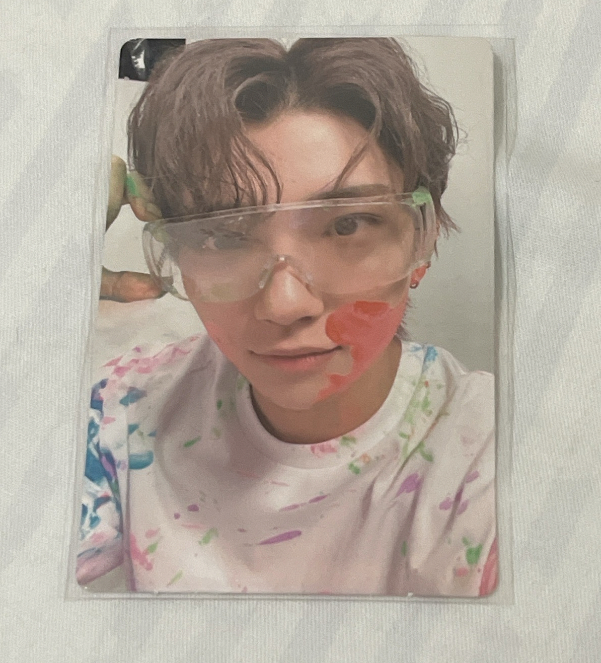 正四 克拉盤 護目鏡秀 油彩盤 