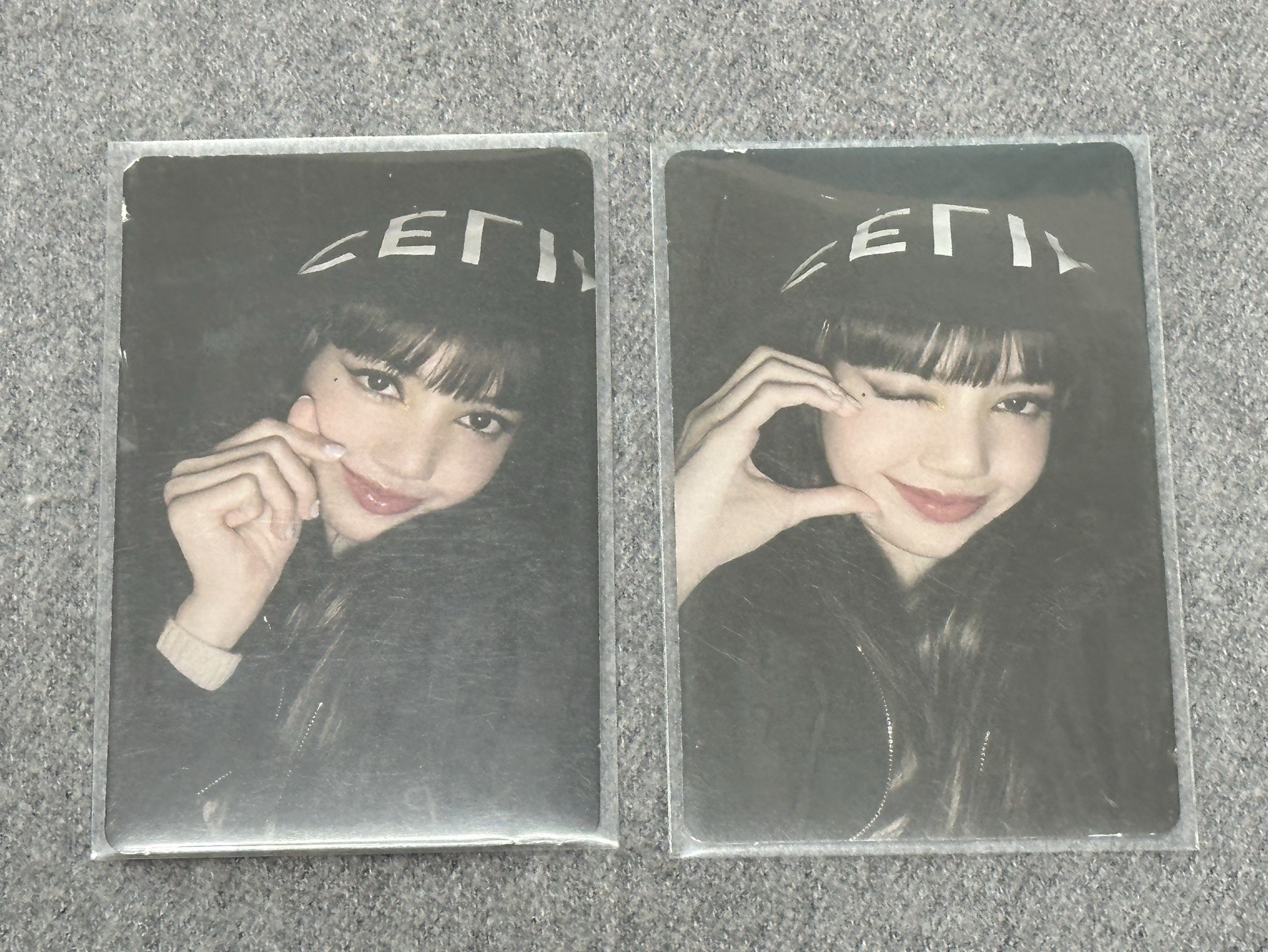 粉膠莎 臉頰愛心 手指比心