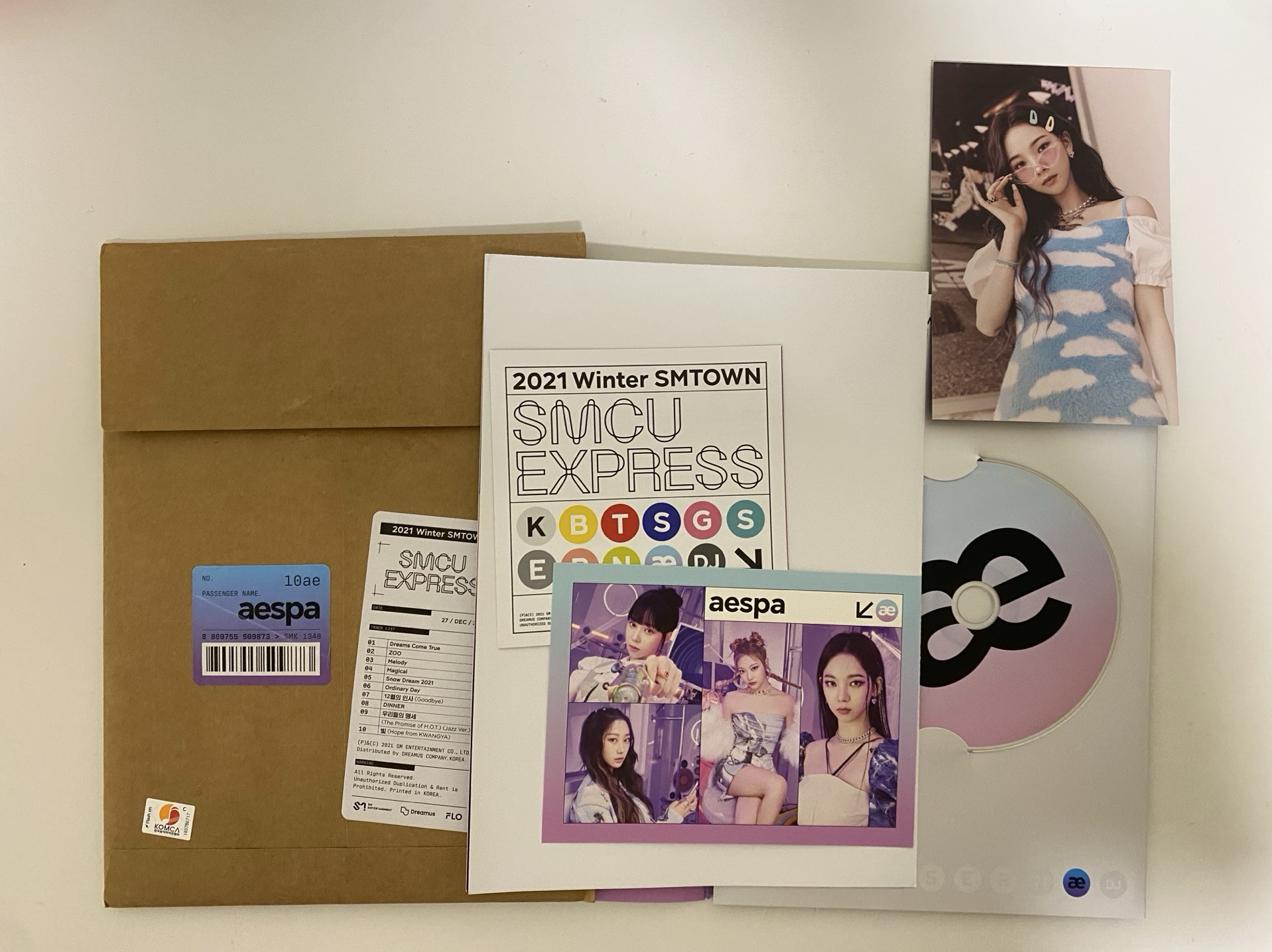 aespa空專+柚明信片