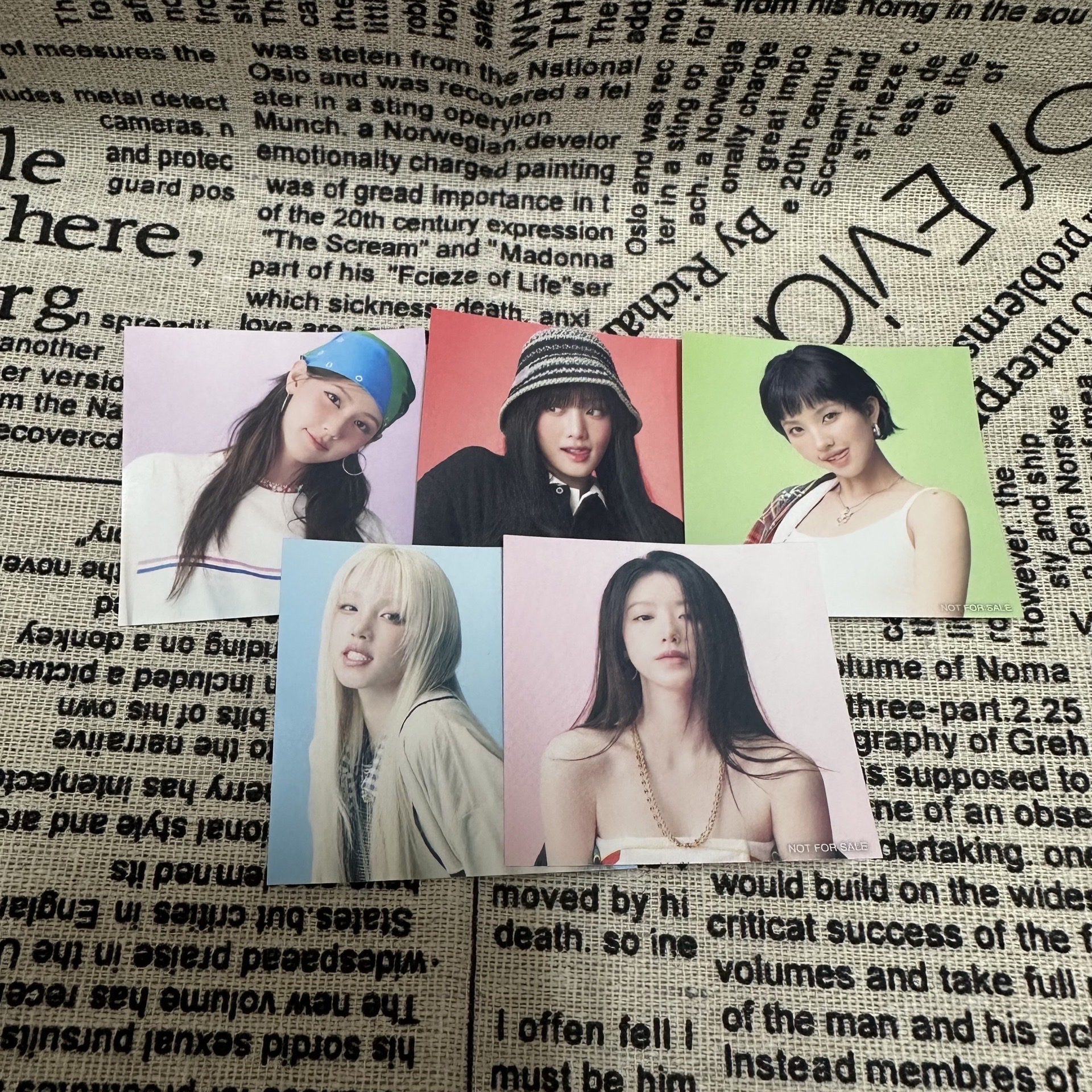 i-dle 日巡一番賞貼紙 薇娟 Minnie 小娟 雨琦 舒華