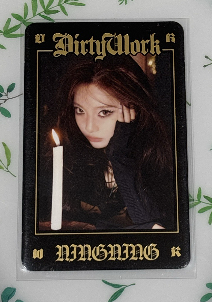 aespa Dirty Work 快閃周邊隨機卡包b ver. NingNing 隨機卡包b ver. 官拍小卡 寧