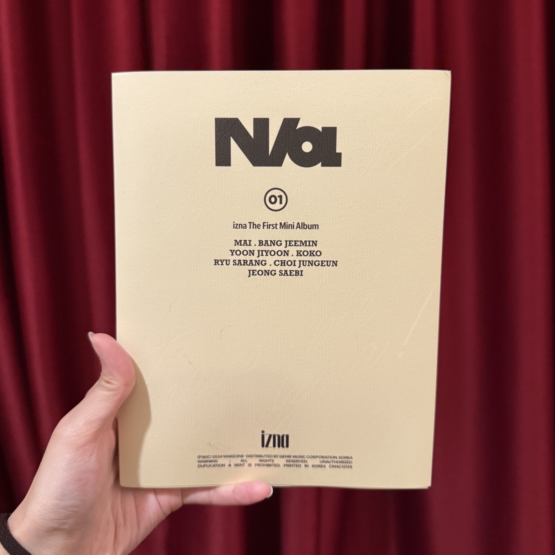 izna出道空專黃版iz ver.